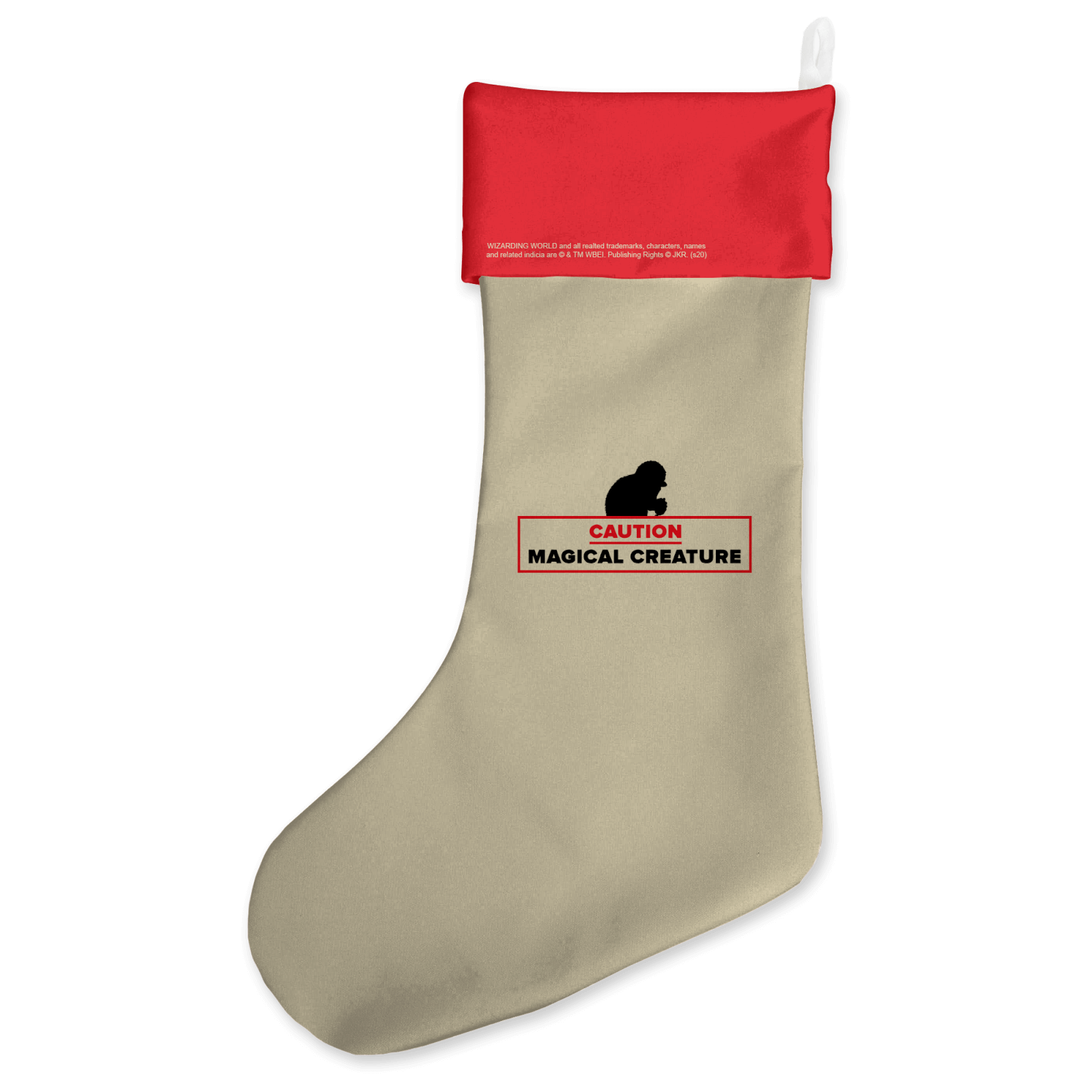 

Caution Magical Creature Christmas Stocking