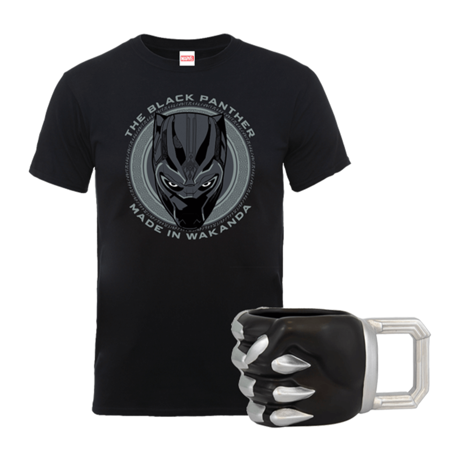 Bundle Black Panther (Tazza + T-Shirt) - Donna - M - Nero