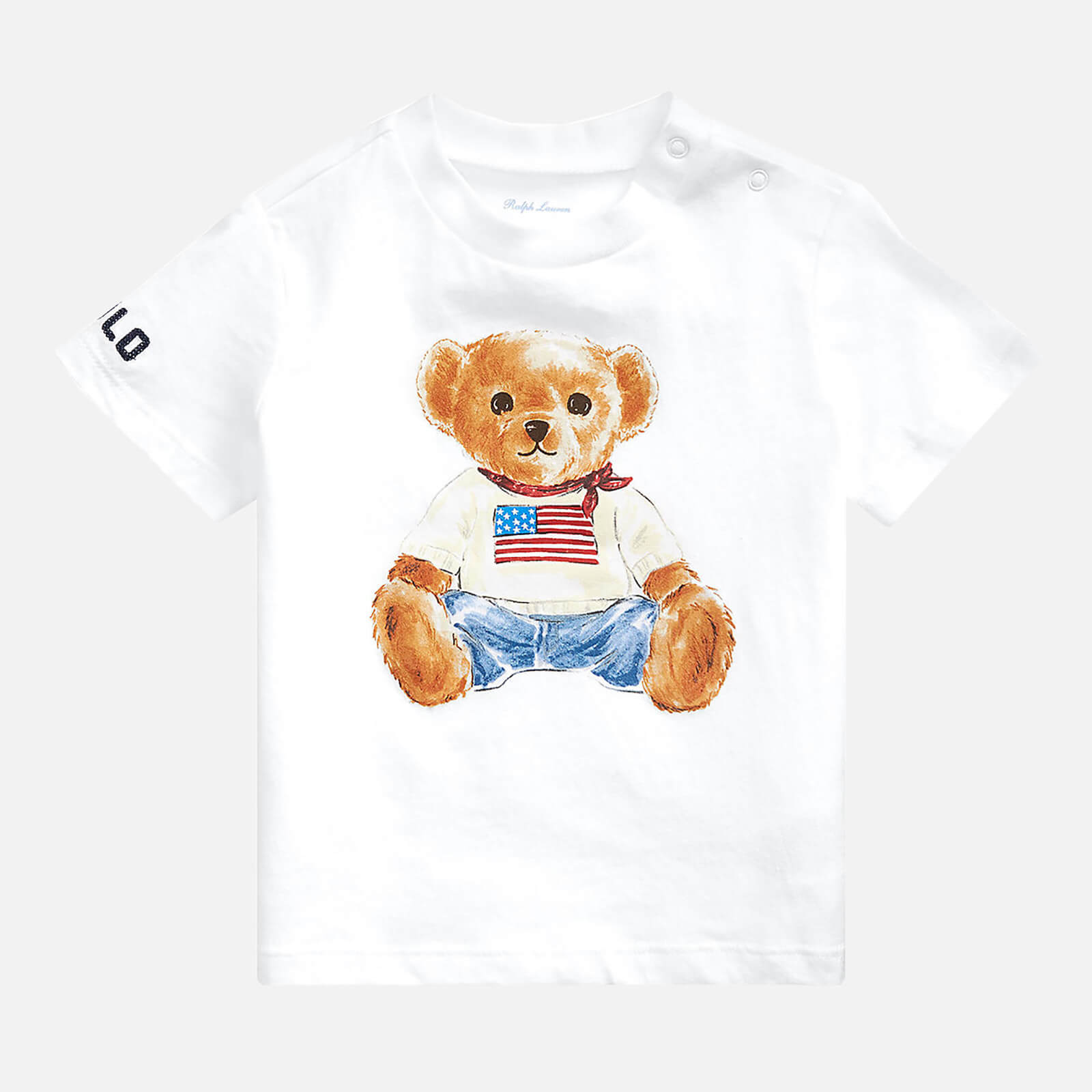 Polo Ralph Lauren Boys' Bear T-Shirt - White - 6 Months