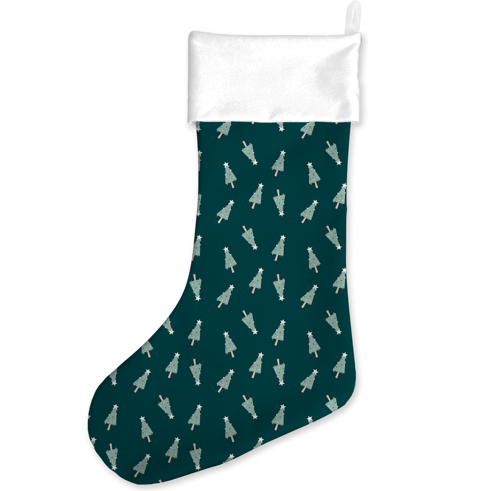 Abstract Tree Christmas Stocking