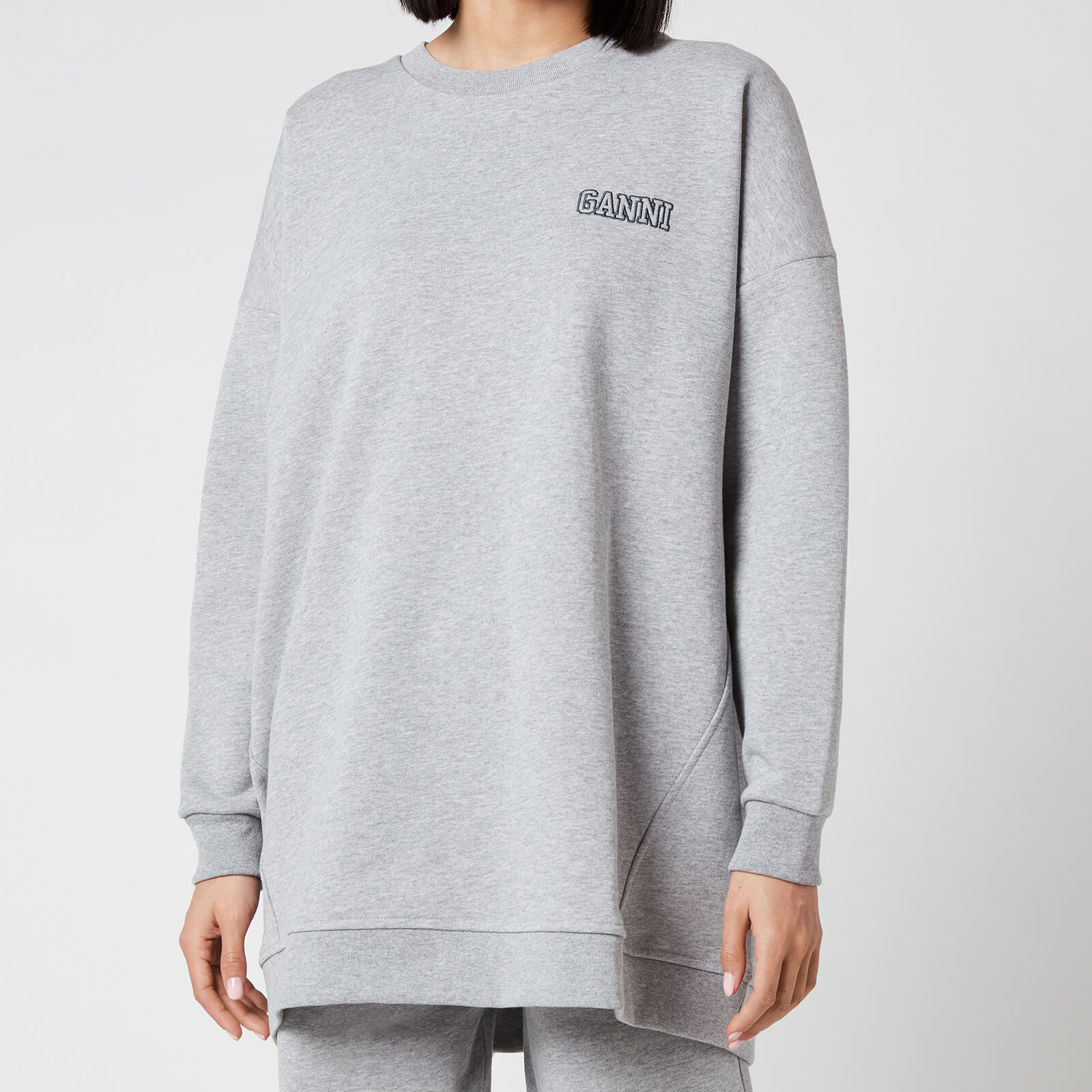 Ganni Women's Software Isoli Oversized Sweatshirt - Paloma Melange - S/M