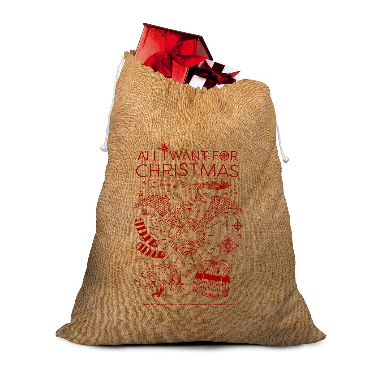 Harry Potter Hessian Santa Sack