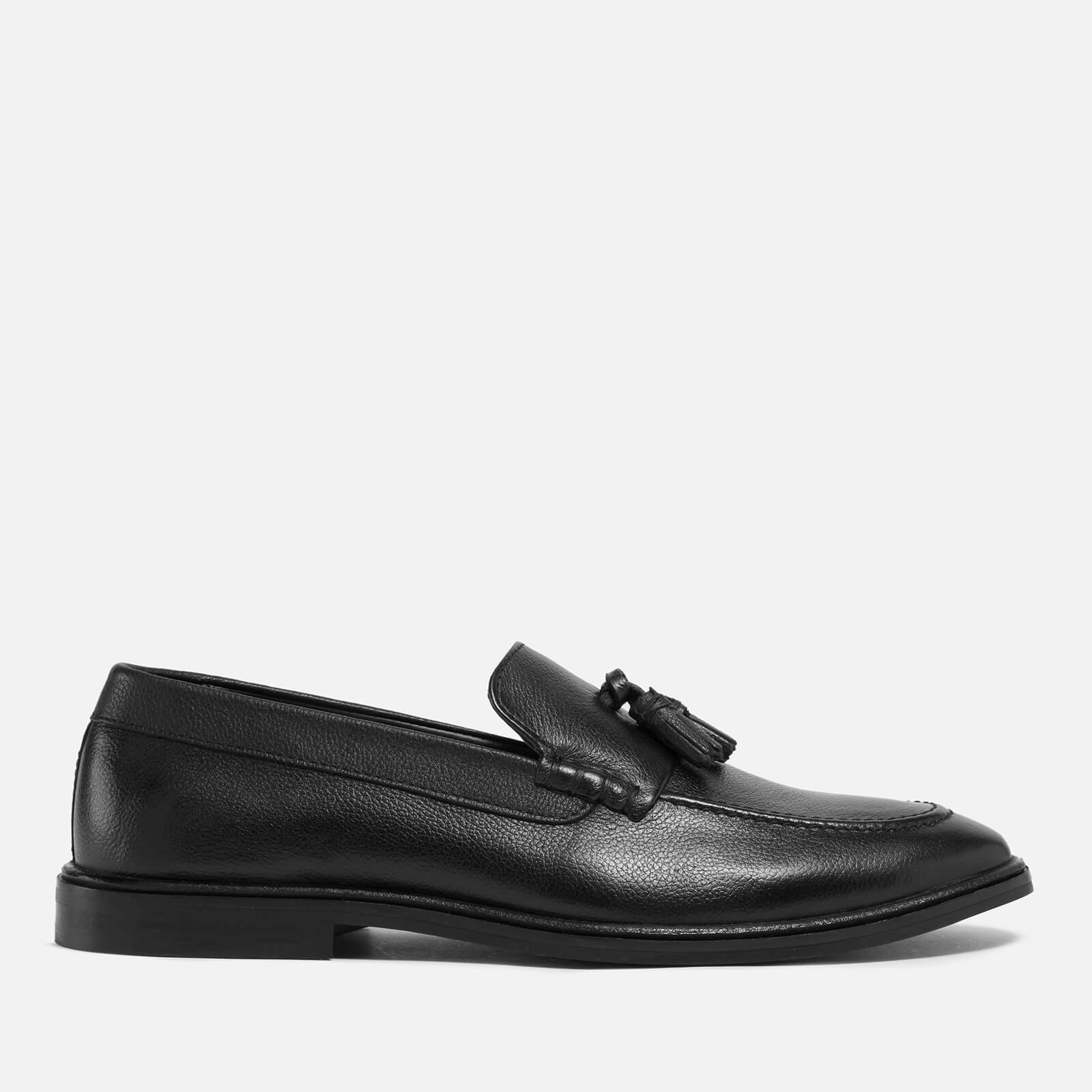 Walk London Men’s West Leather Loafers - Black