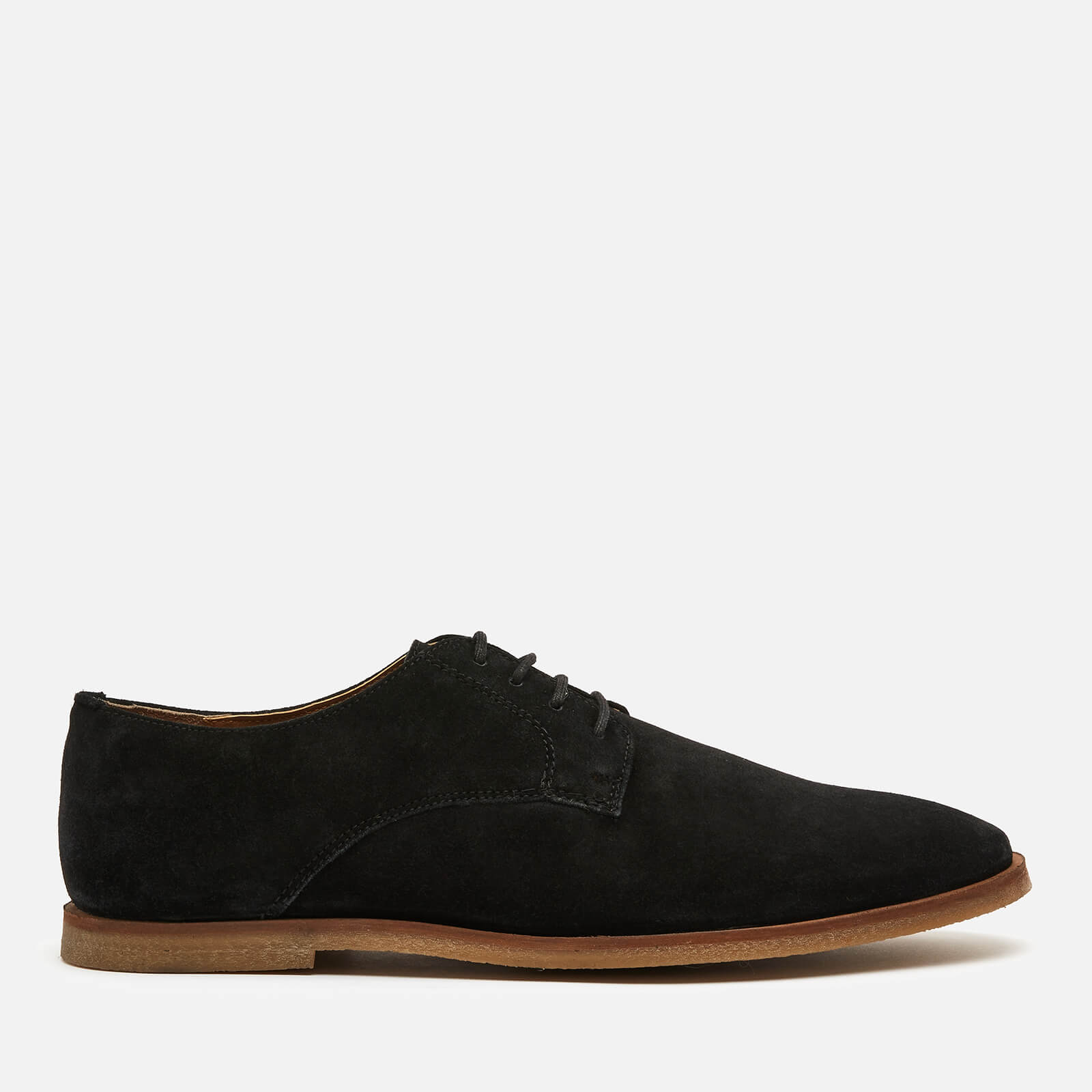 Walk London Men’s Danny Suede Derby Shoes - Black