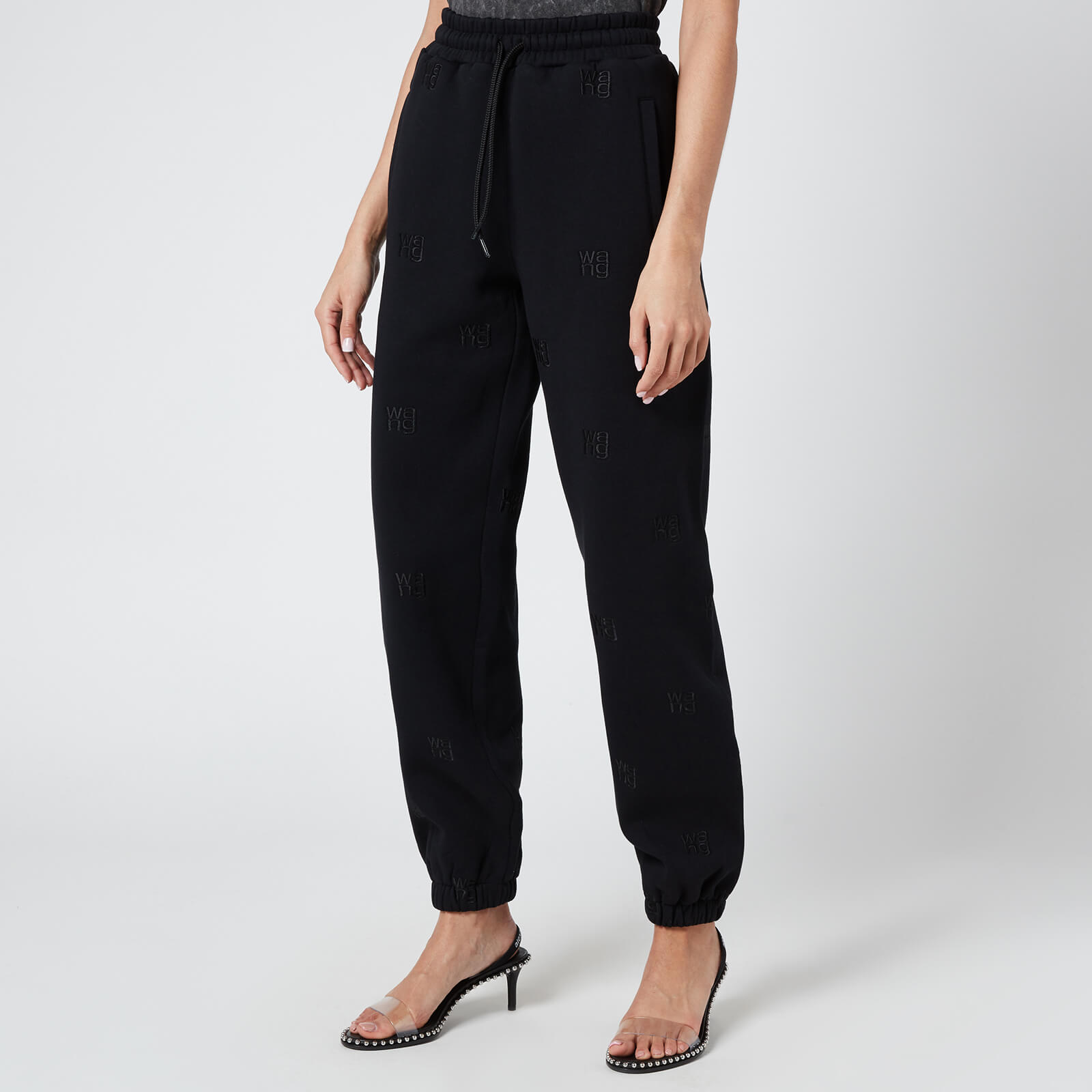 Alexander Wang Women's Jogger with Allover Embroidery - Black  - S