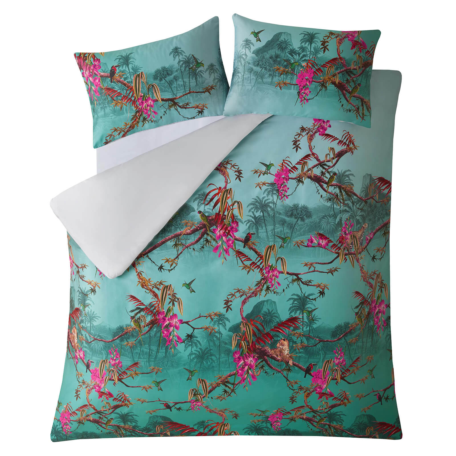 Ted Baker Hibiscus Print Duvet Cover - Double