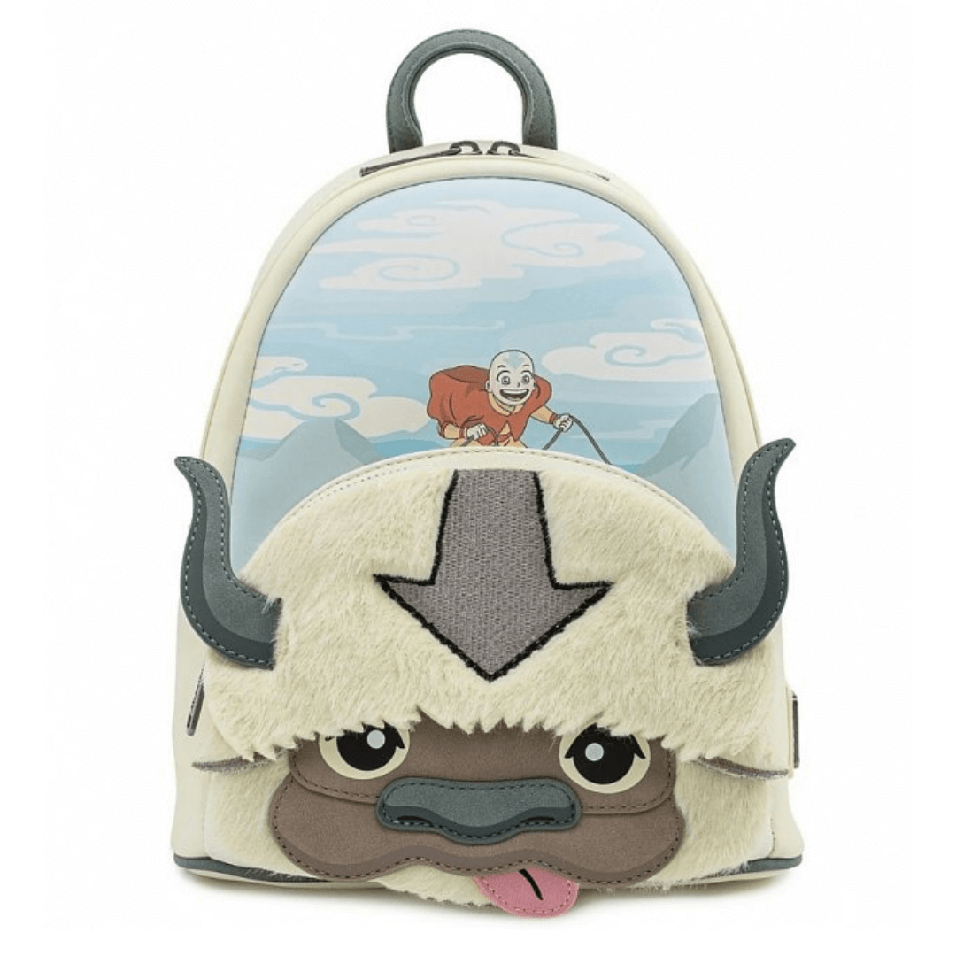 Loungefly Nickelodeon Avatar Aang Appa Cosplay Plush Mini Backpack