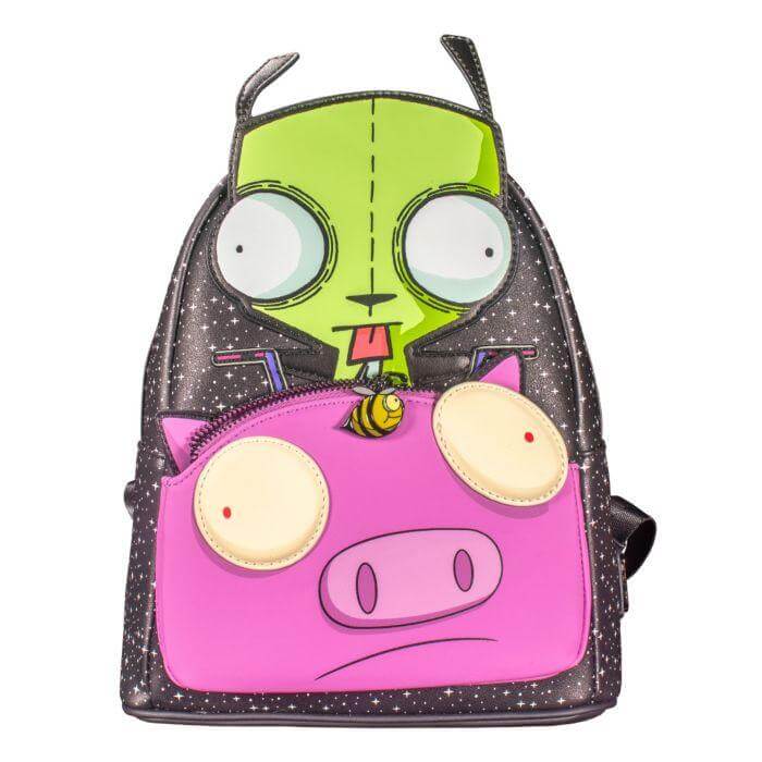 Loungefly Nickelodeon Invader Zim Gir Pig Doom Mini Backpack