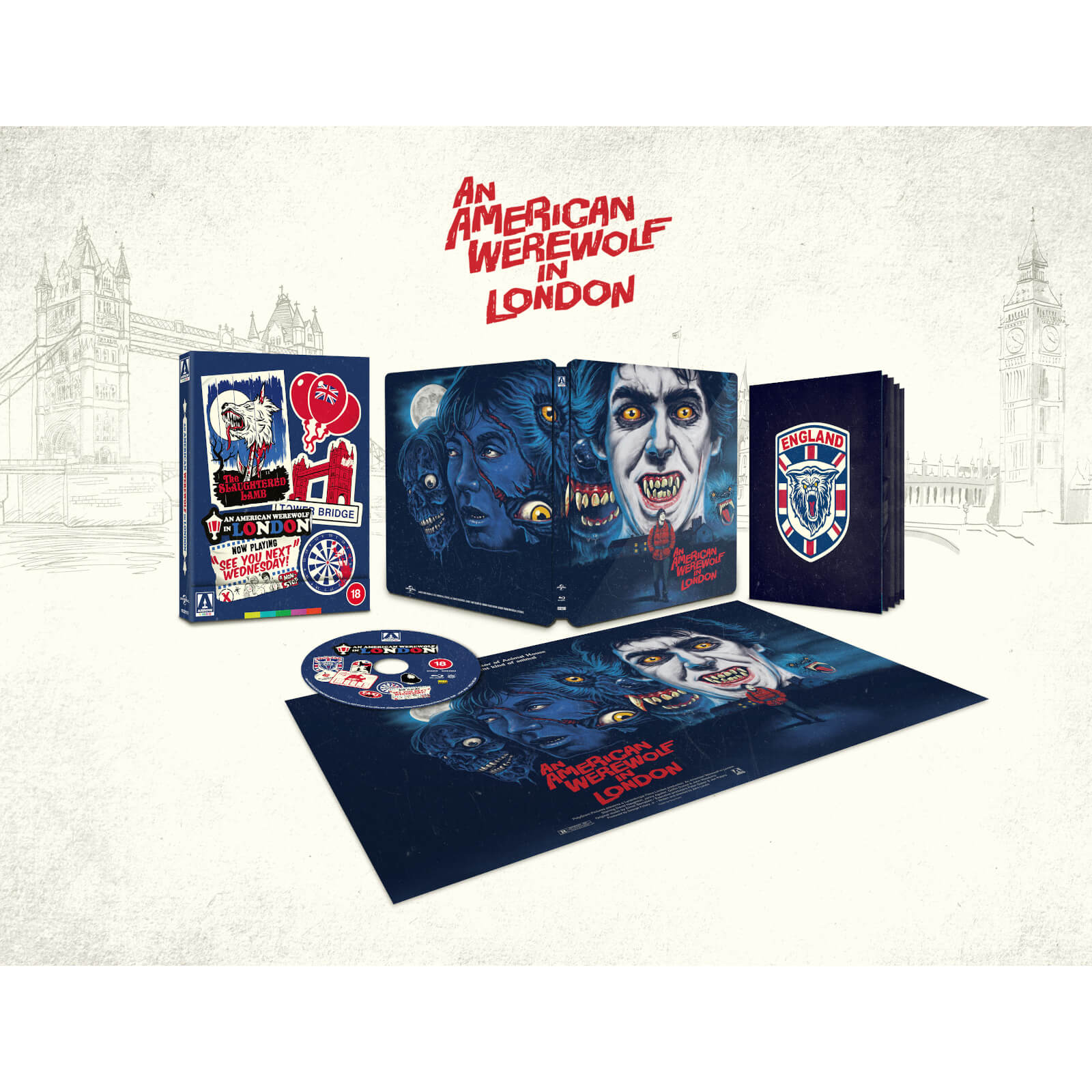 Le Loup-garou de Londres Blu-ray Exclusivité Zavvi avec étui rigide