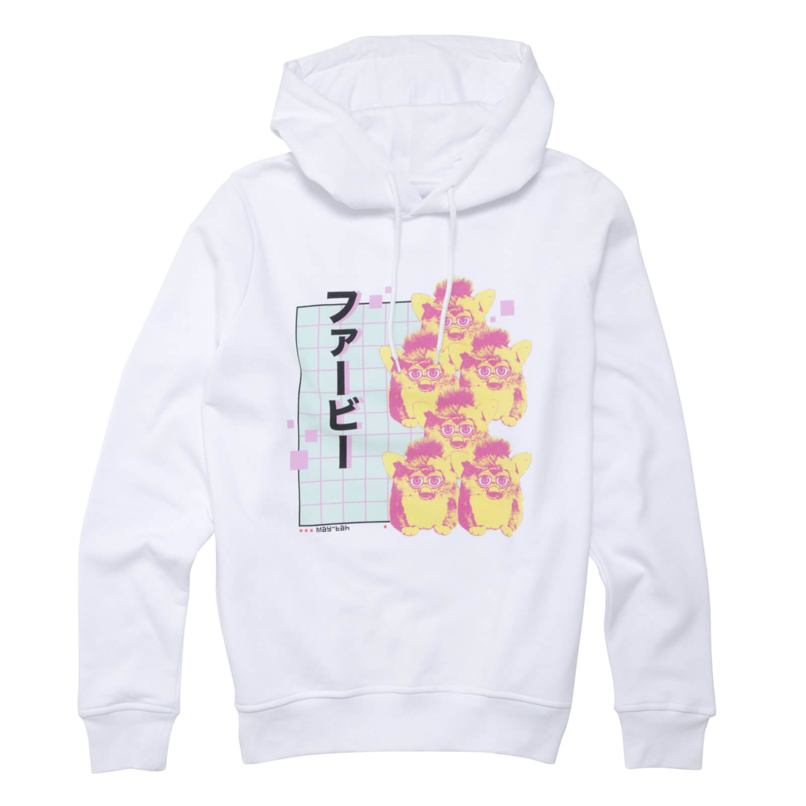 Furby Glitched Hoodie - White - S