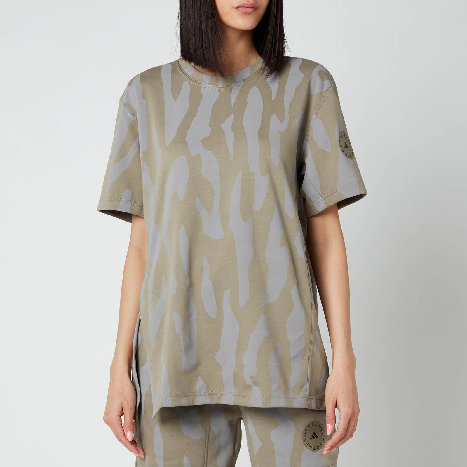 Adidas by Stella McCartney Women's Asmc Future Playground T-Shirt - Clay/Dove Grey - S