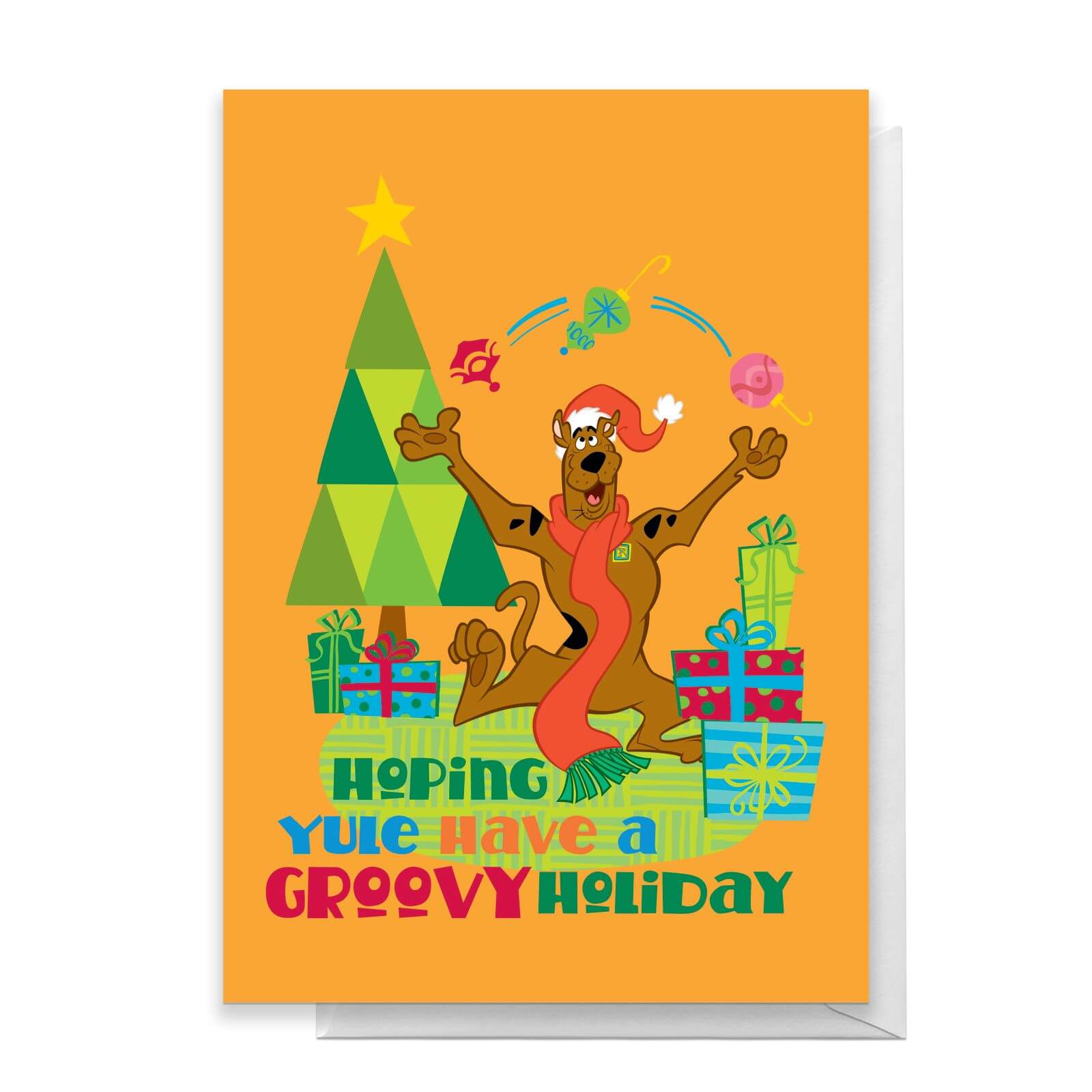 Scooby Doo Hoping Yule Have A Groovy Holiday Greetings Card   Standard Card