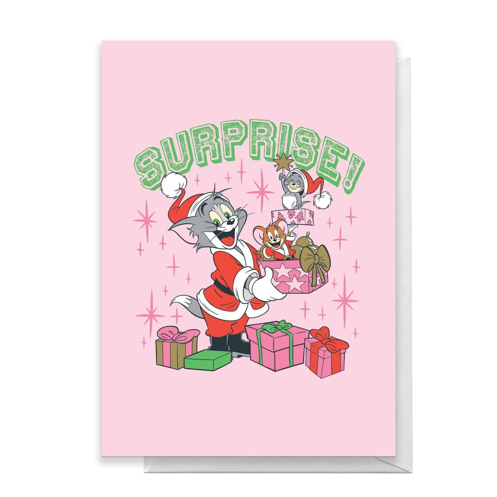 Tom And Jerry Surprise! Greetings Card - Standard Card