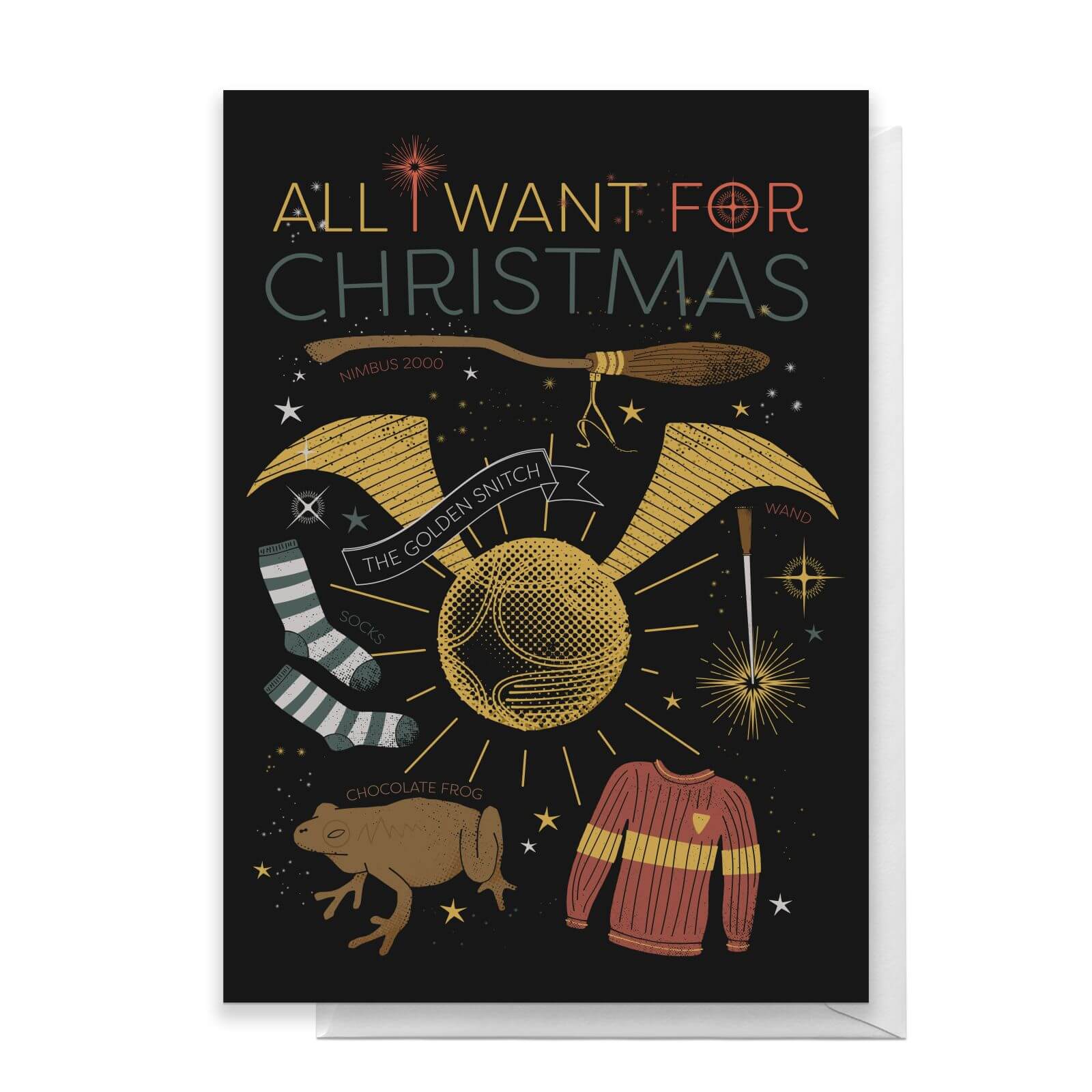 

Harry Potter All I Want For Christmas Greetings Card - Standard Card