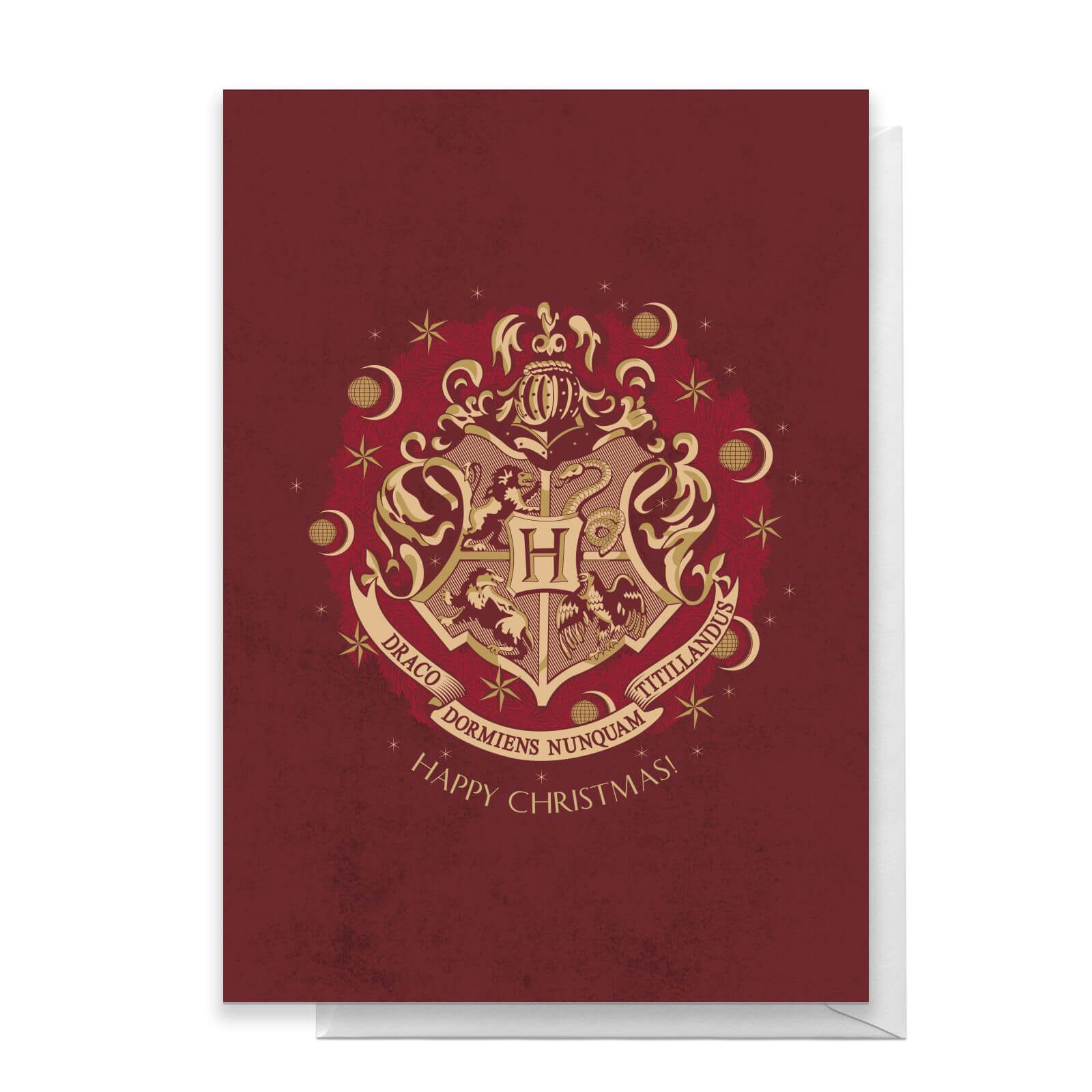 

Harry Potter Crest Happy Christmas Greetings Card - Standard Card