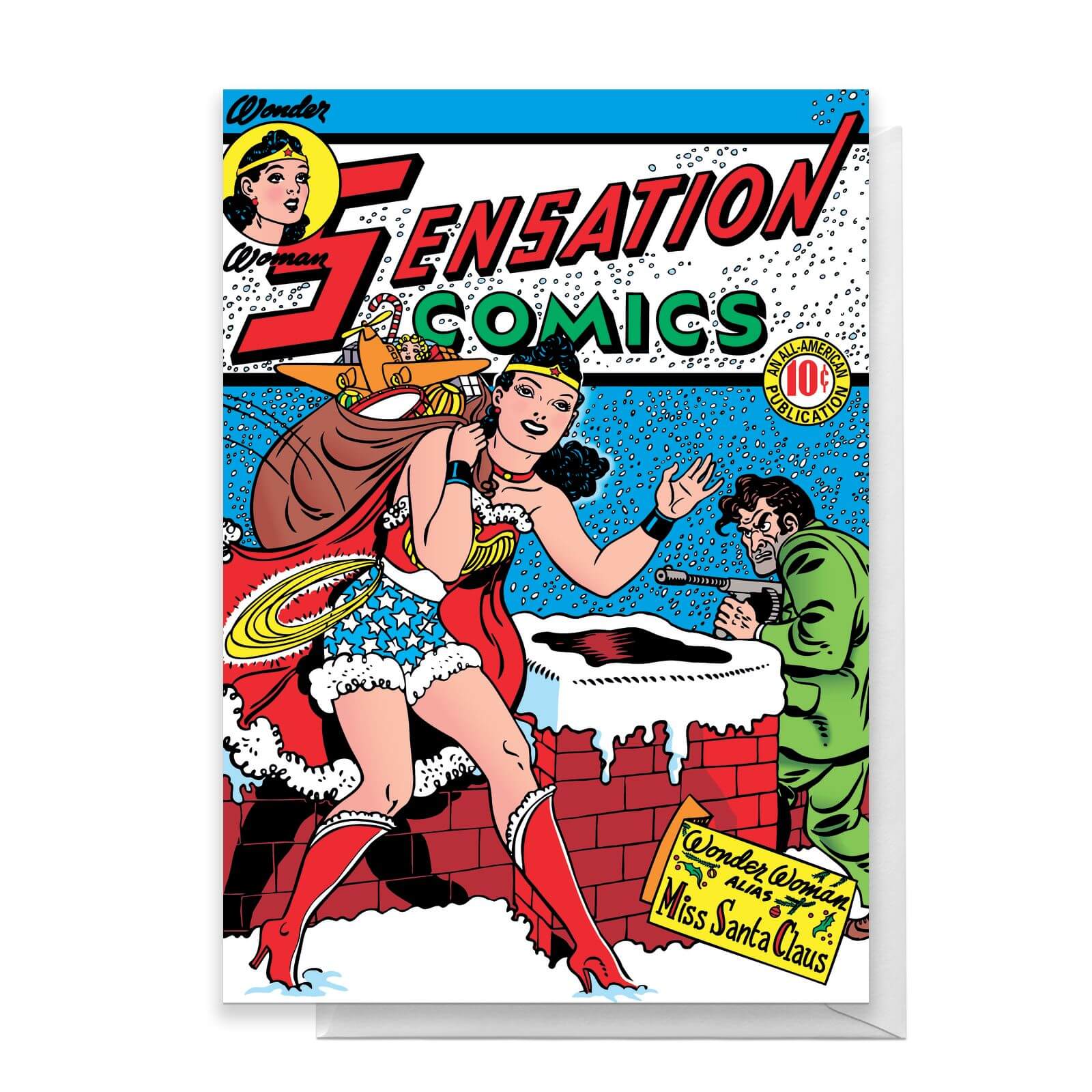 

Wonder Woman Christmas Greetings Card - Standard Card