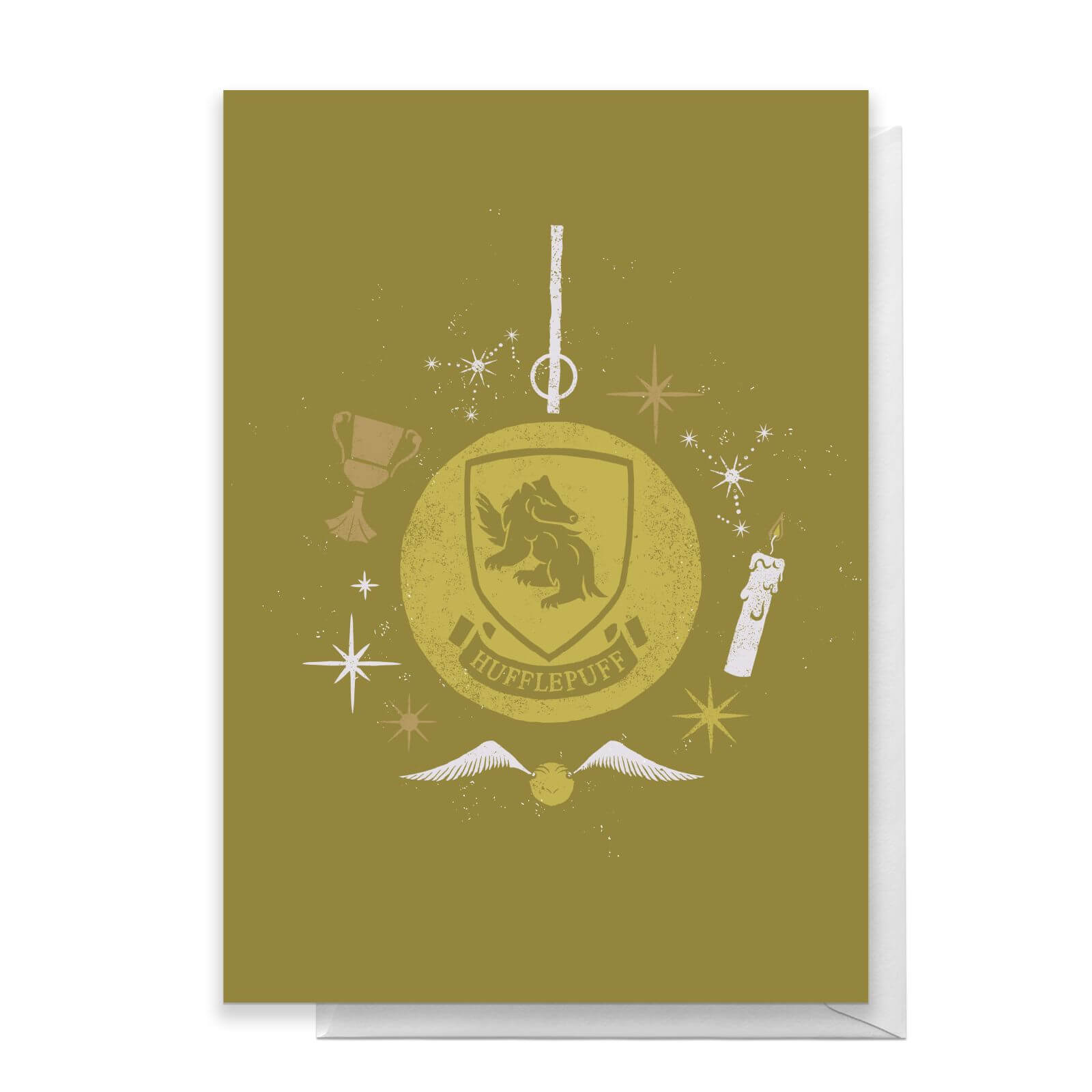 

Harry Potter Hufflepuff Christmas Greetings Card - Standard Card