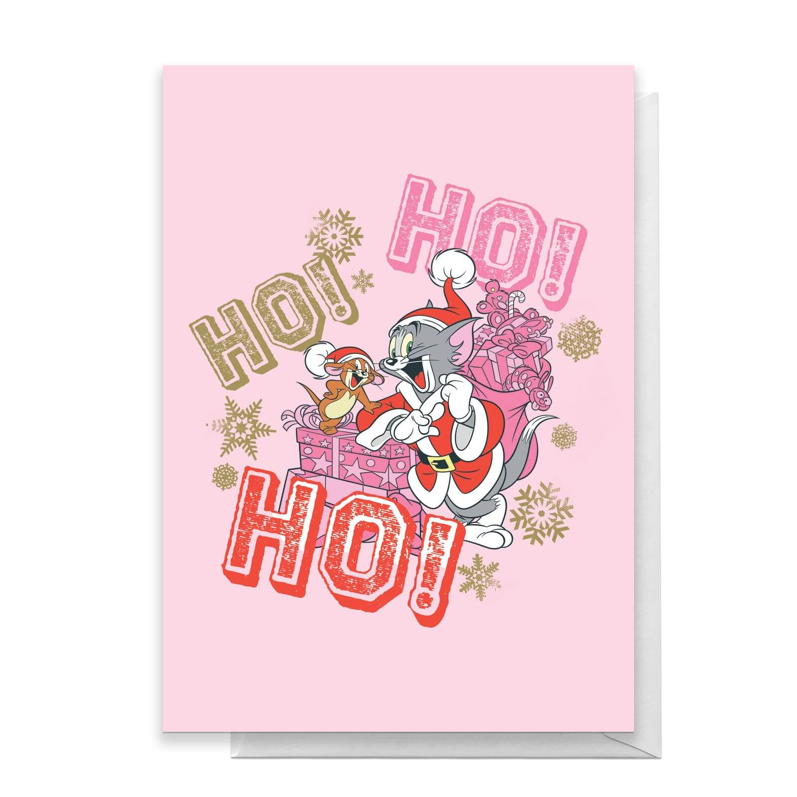 Tom And Jerry Ho! Ho! Ho! Greetings Card - Standard Card