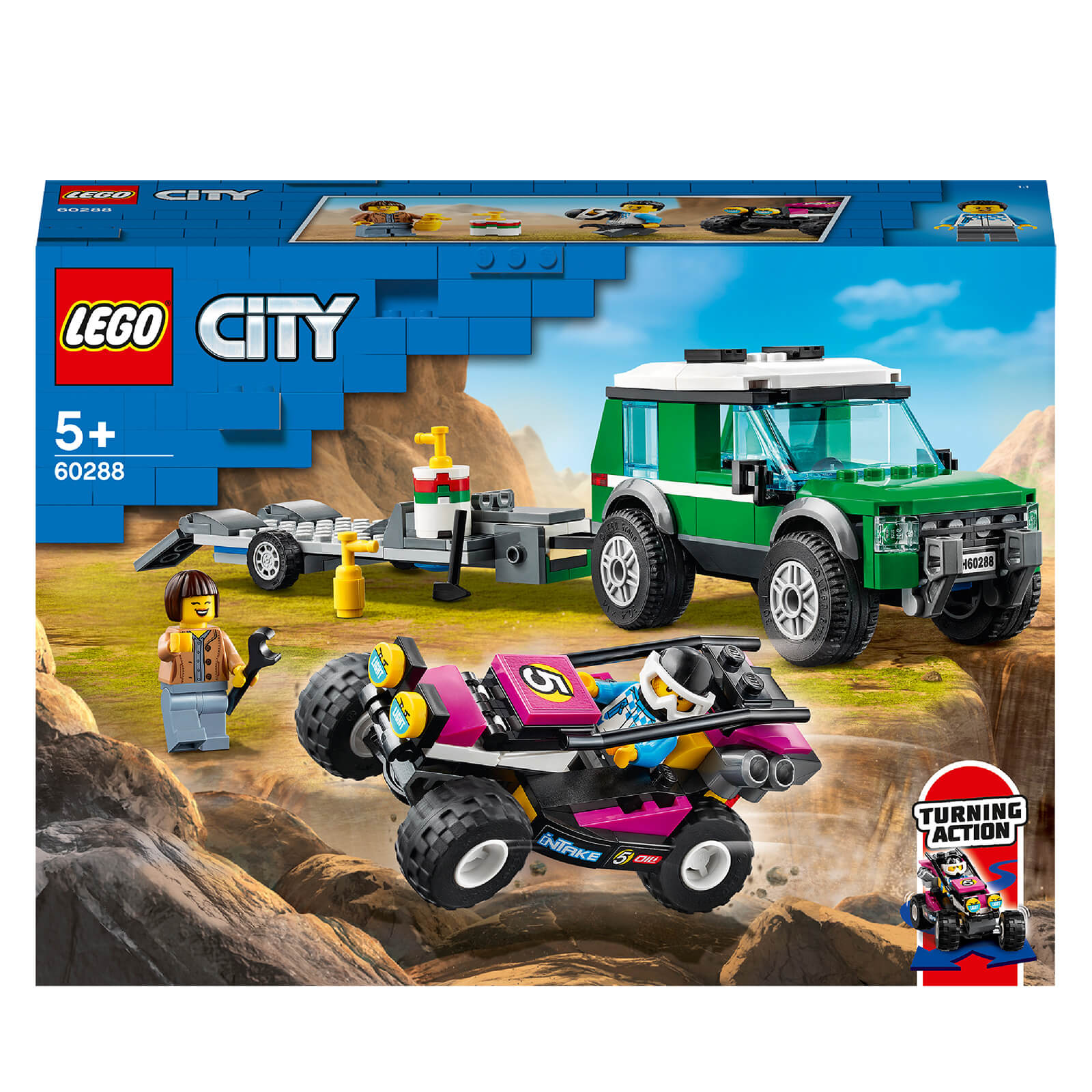 LEGO City: Great Vehicles Race Buggy Transporter Toy (60288)