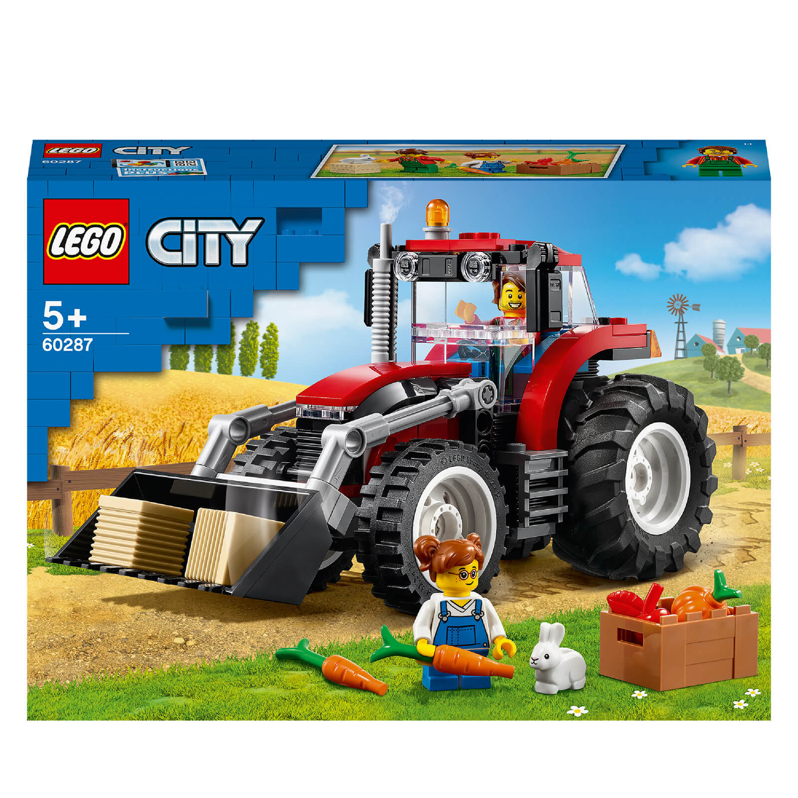 LEGO City: Juego de Tractor y Granja de Grandes Vehículos (60287)