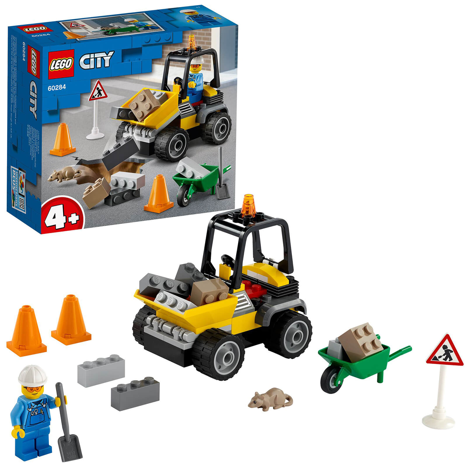 Lego Herren LEGO City Great Vehicles: Roadwork Truck (60284)