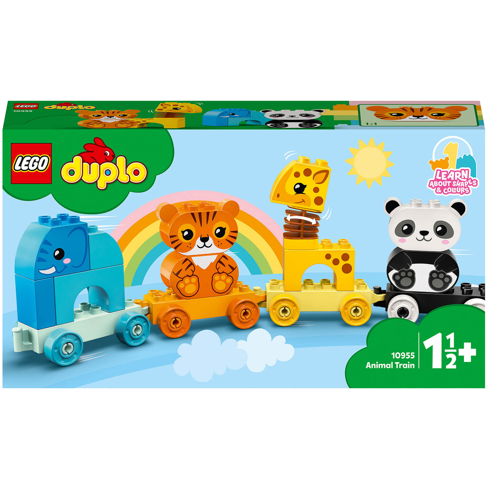 LEGO DUPLO My First: Tren de animales para niños pequeños (10955)