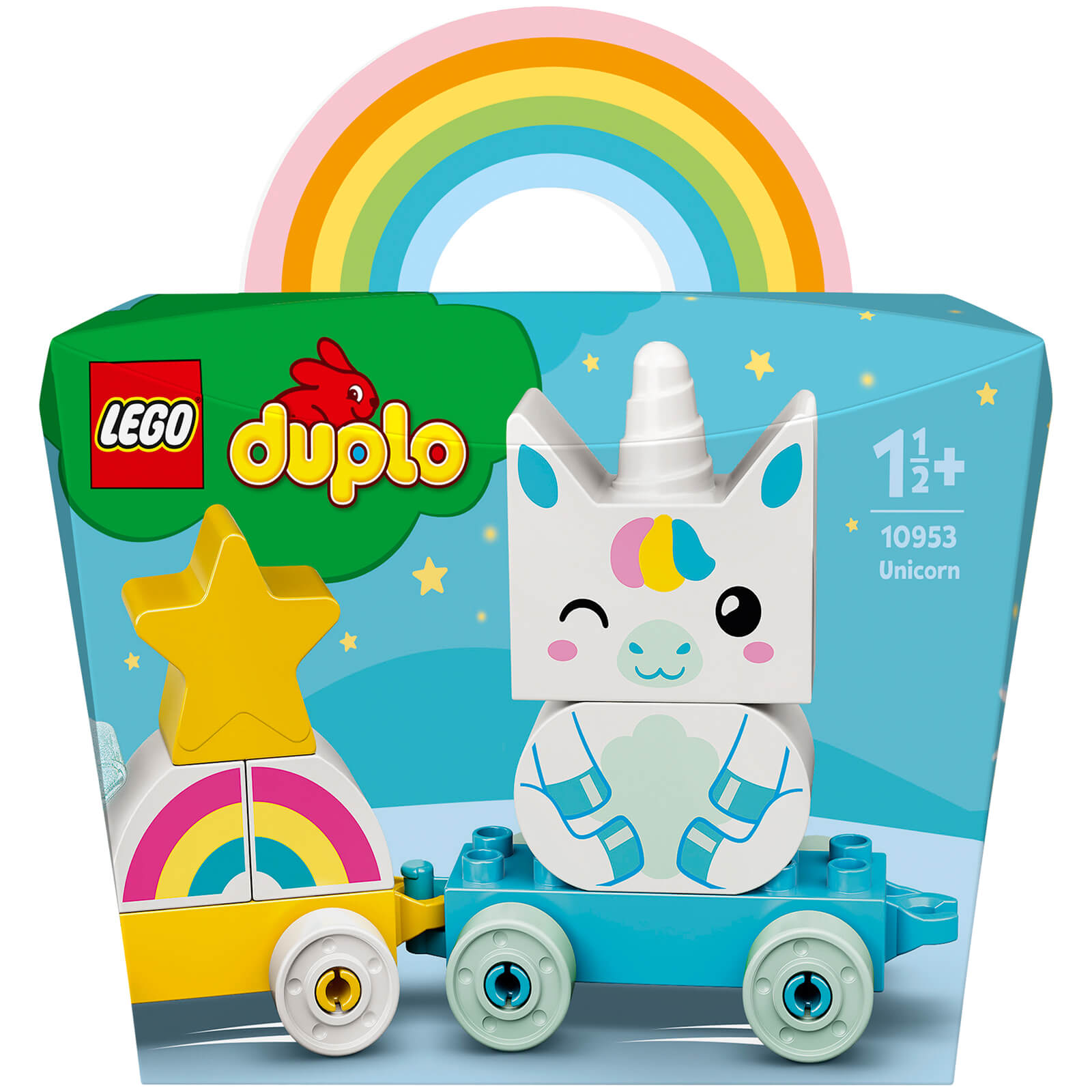 LEGO DUPLO My First: Tren de unicornio para niños pequeños (10953)