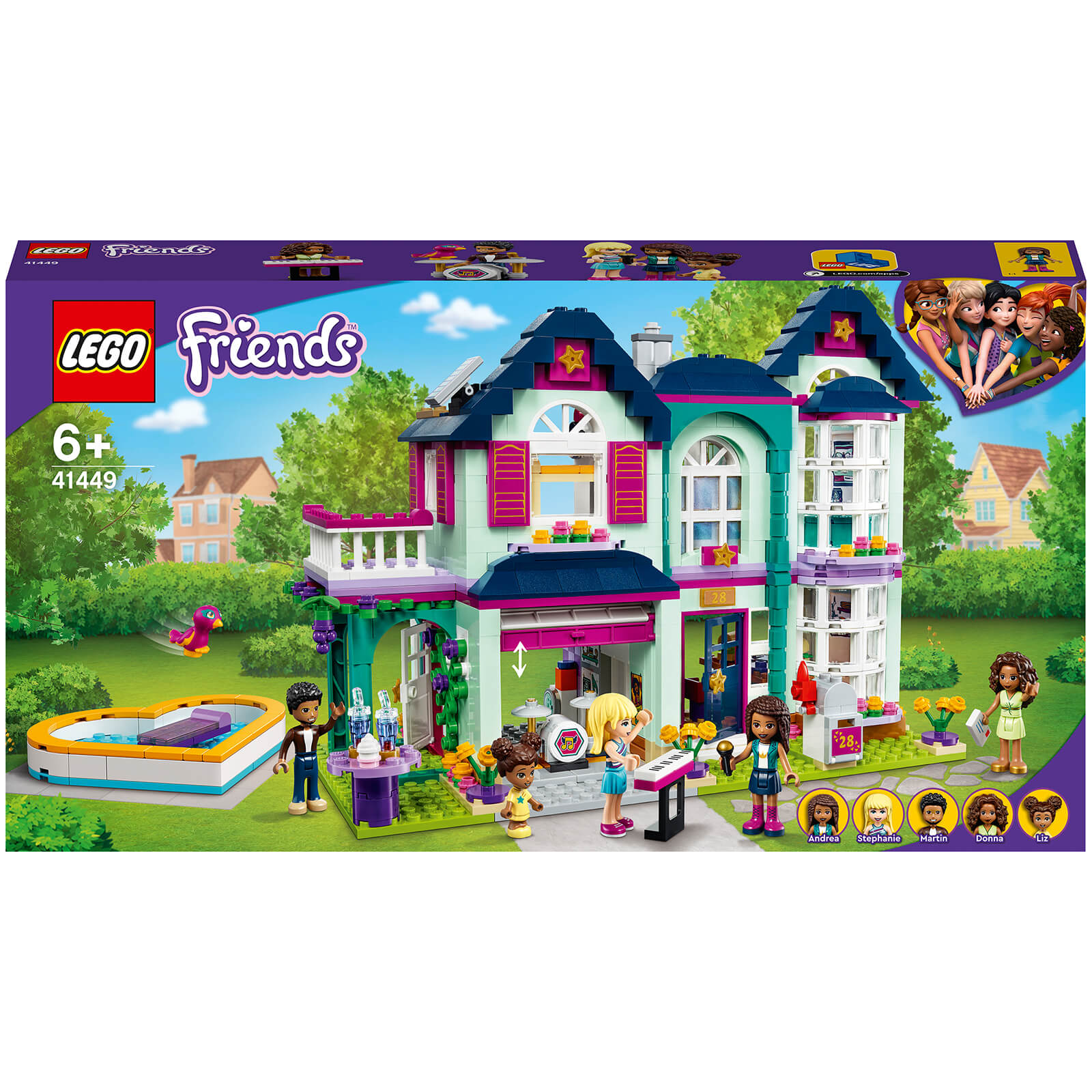 LEGO Friends: Casa de muñecas de Andrea (41449)