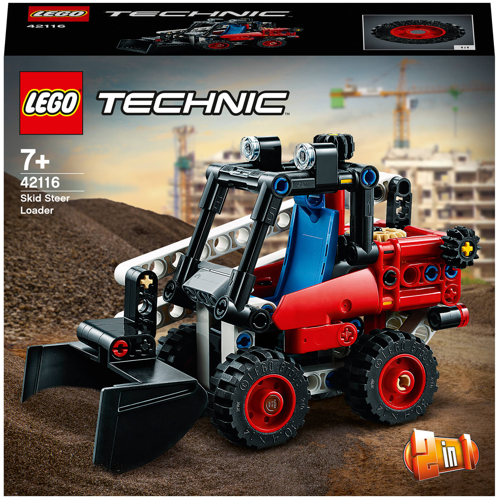LEGO Technic: Skid Steer Loader to Hot Rod 2 in 1 Set (42116)