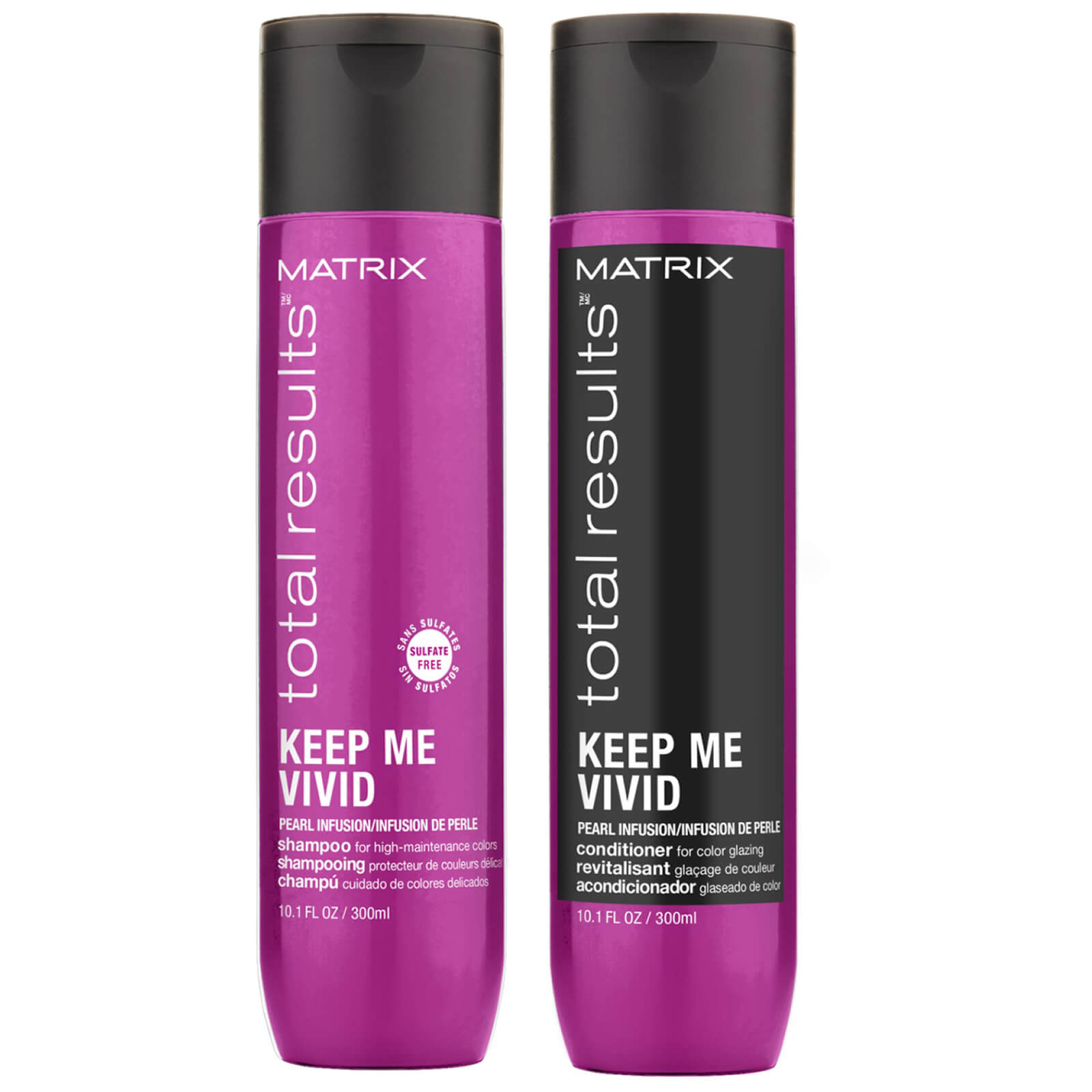 Matrix Keep Me Vivid Colour Protecting Shampoo and Conditioner Duo Set For High Maintenance Coloured