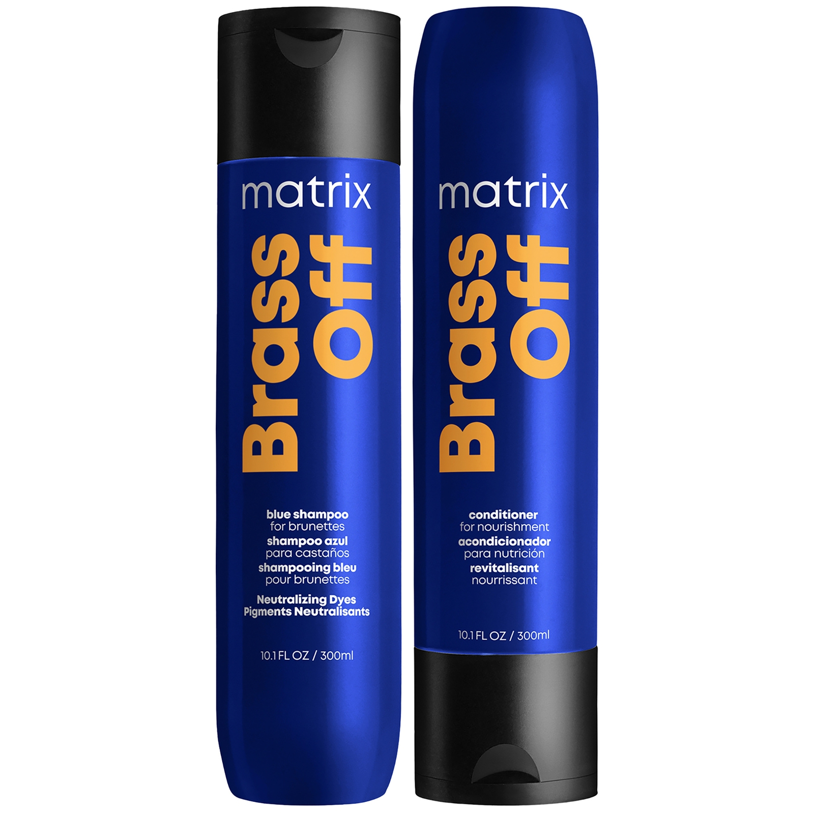 Image of Matrix Brass Off Colour Correcting Blue Anti-Brass Shampoo and Conditioner Duo Set For Lightened Brunettes 300ml