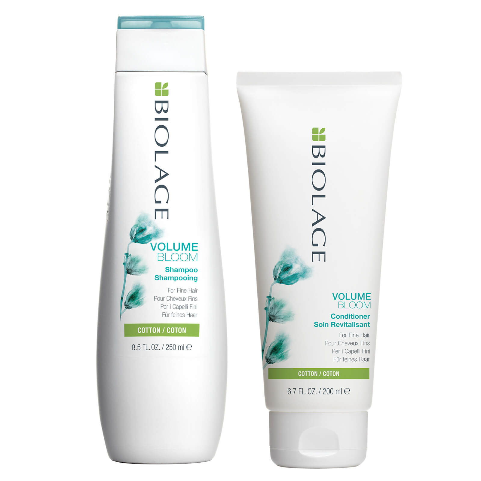 Biolage VolumeBloom Volumising Shampoo (250ml) and Conditioner (200ml) Duo Set for Fine Hair