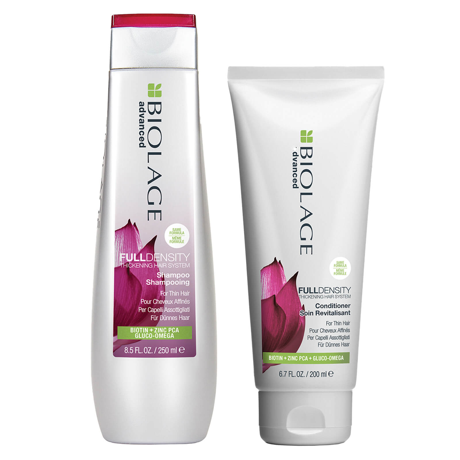 Image of Biolage Advanced FullDensity Thickening Shampoo (250ml) and Conditioner (200ml) Duo Set for Thin Hair