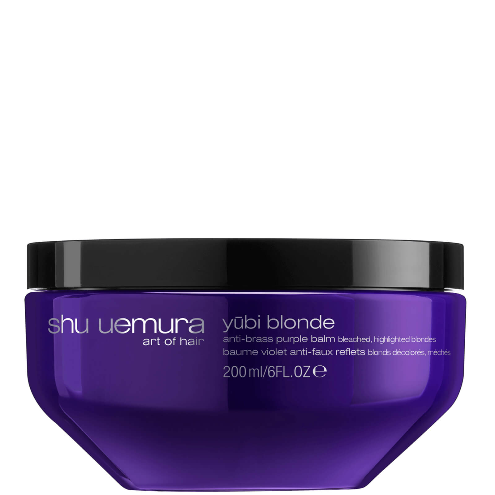 Shu Uemura Art of Hair Yubi Blonde Anti-Brass Purple Balm for Bleached, Highlighted Blonde Hair 200m
