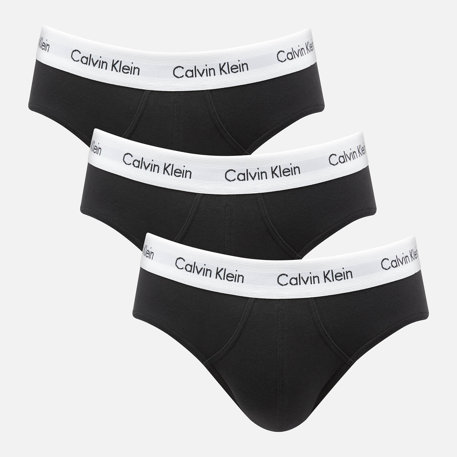 Image of Calvin Klein Men's 3-Pack Briefs - Black - S