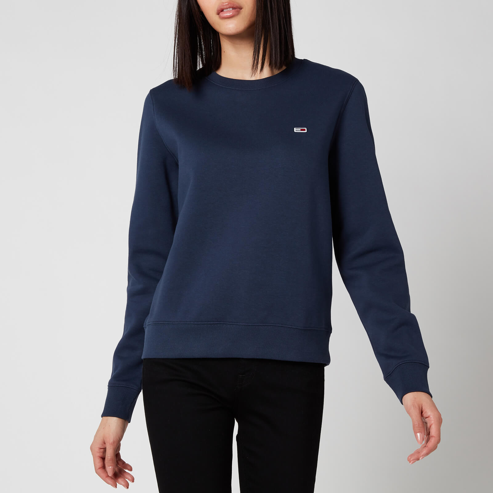 Tommy Jeans Women's Regular Fleece Sweatshirt - Twilight Navy - XS