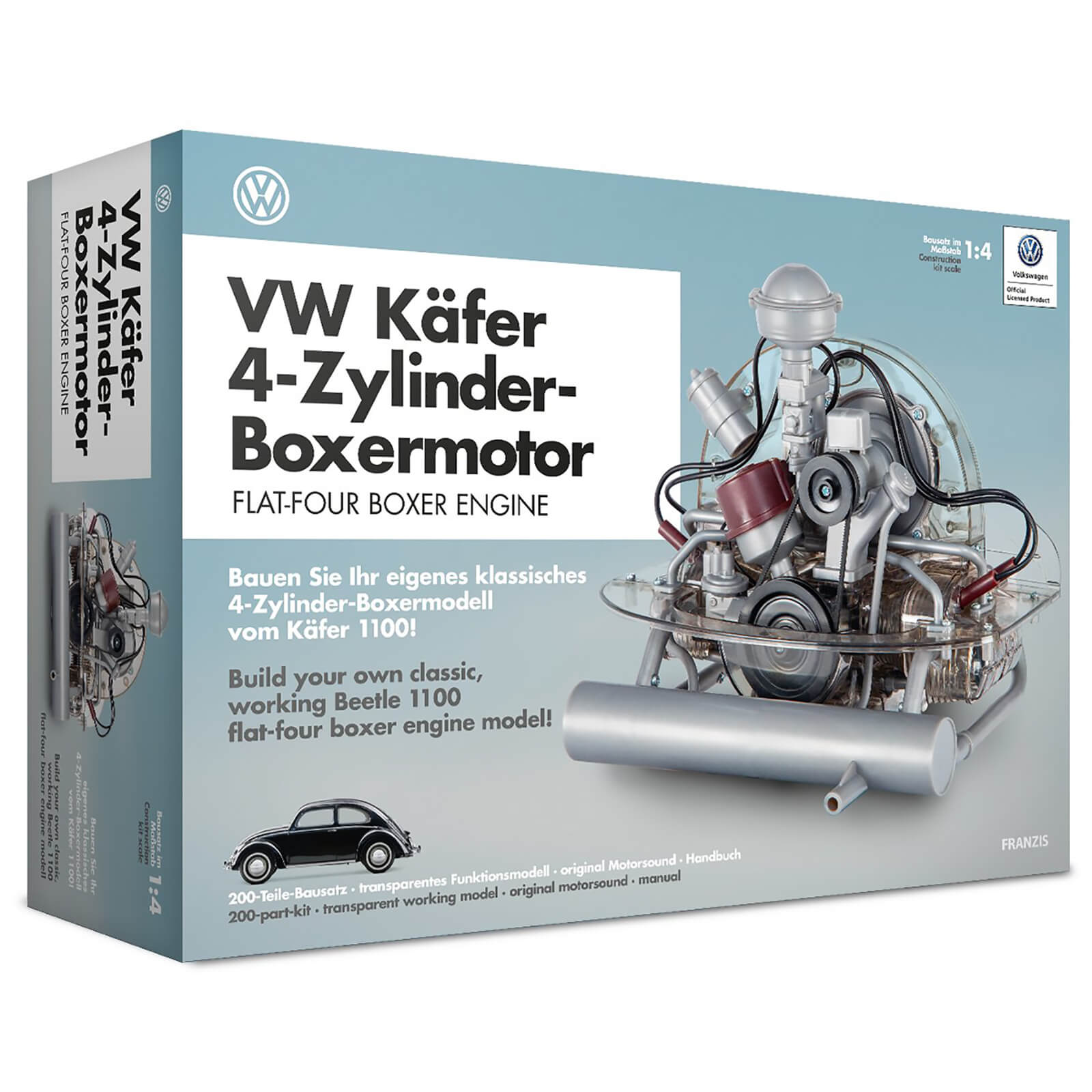 Franzis Official VW Beetle Flat-Four Boxer Engine Kit