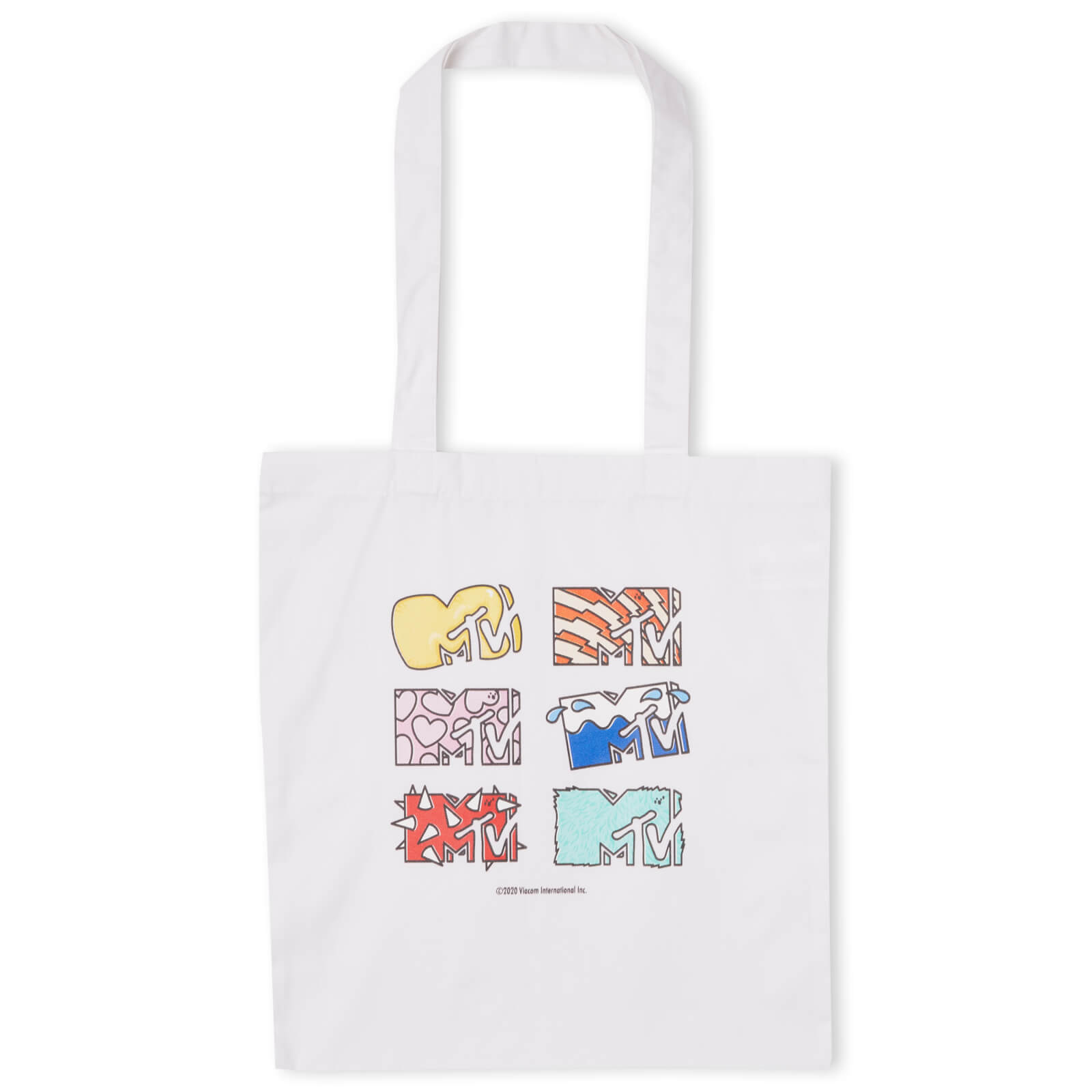 MTV Logos Tote Bag - White