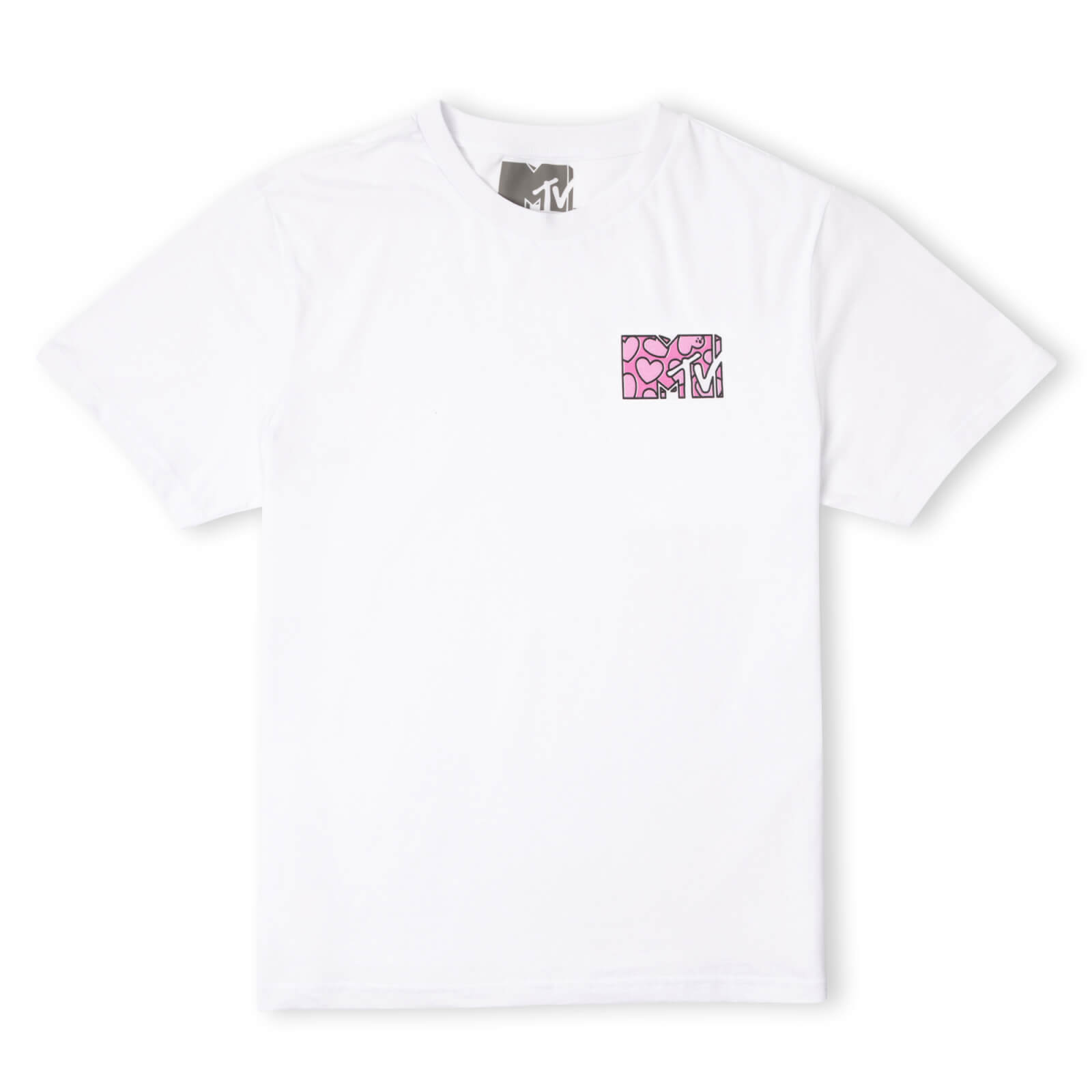 MTV Heart Logo Women's T-Shirt - White - XS - White