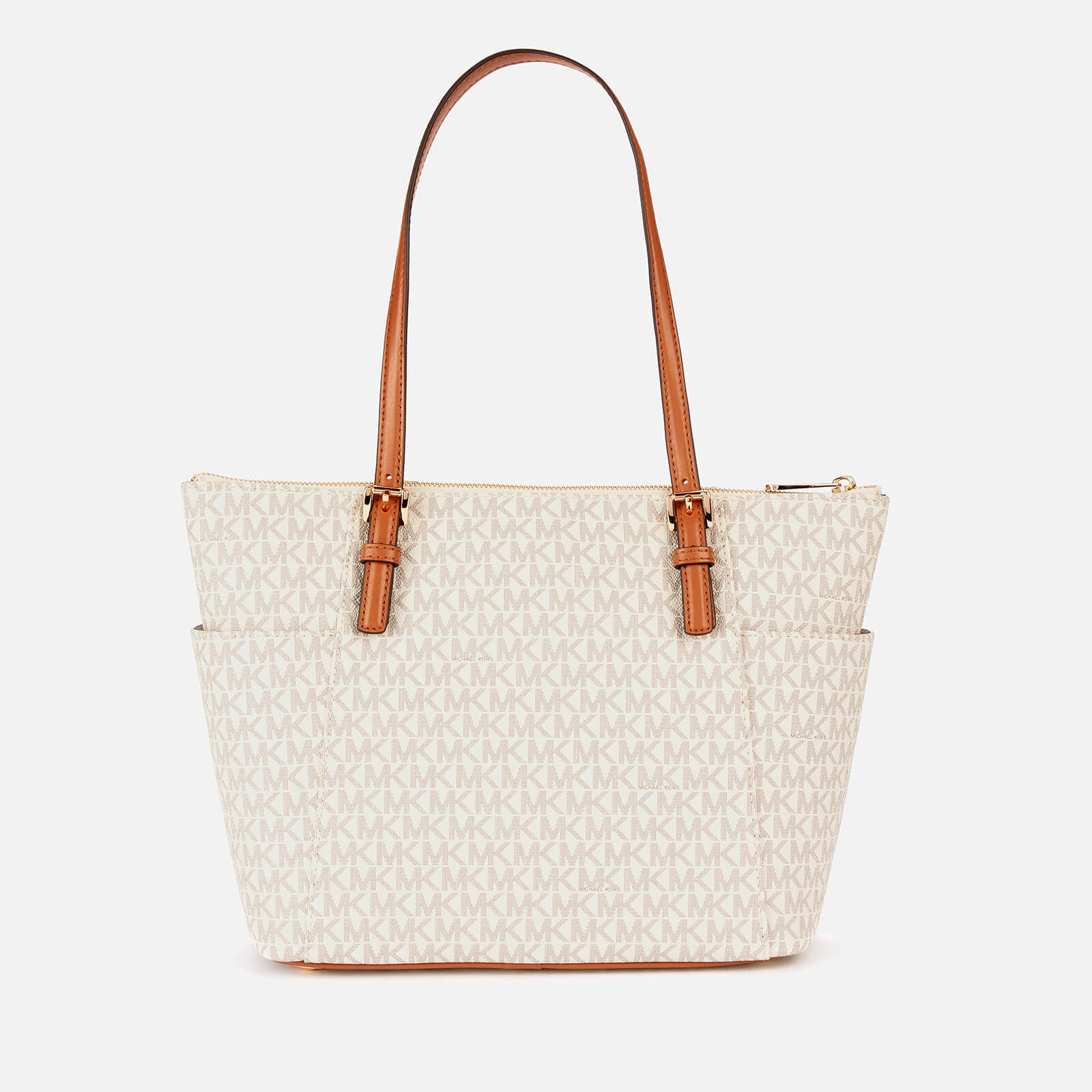 Michael Michael Kors Women's Jet Set Item Eastwest Tote Bag - Vanilla/Acorn