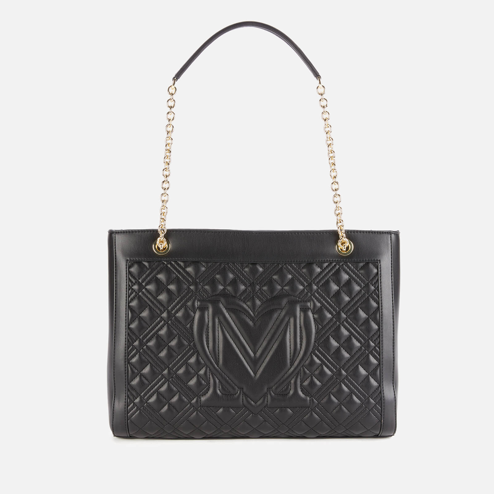 LOVE MOSCHINO Quilted Large Shoulder Bag  | BLACK, | ONE