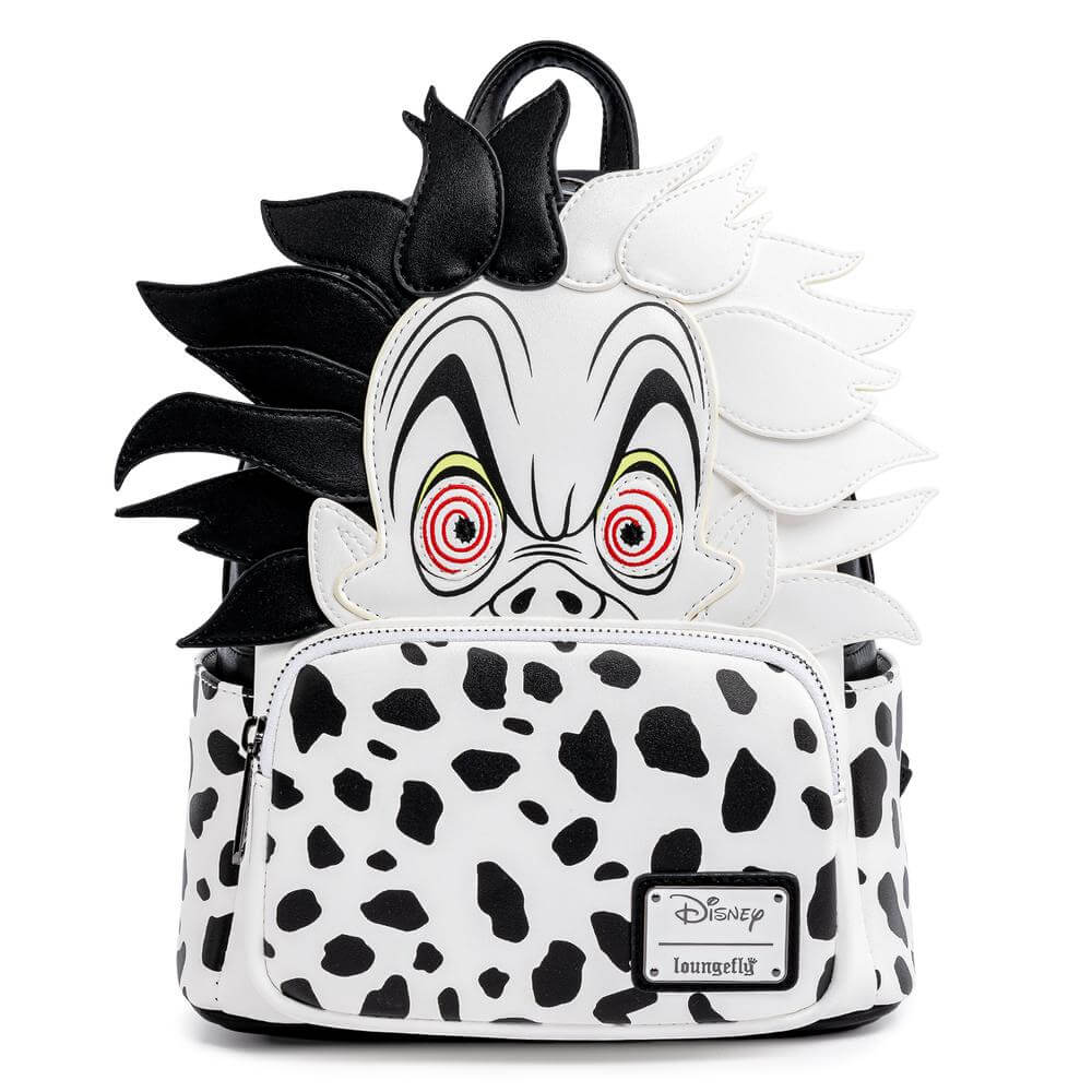 Loungefly Disney Villains Cruella De Vil Spots Cosplay Mini Backpack