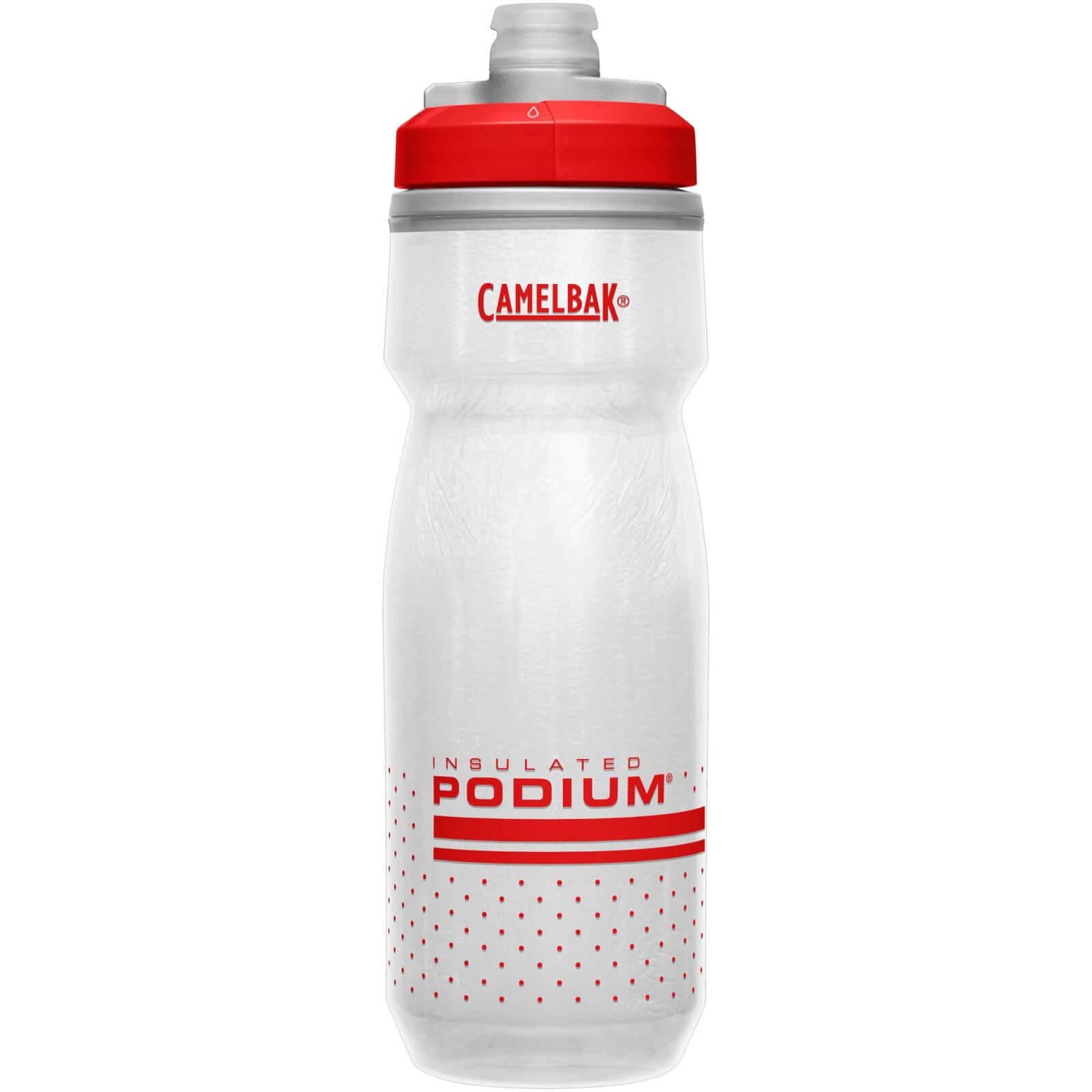 Camelbak Podium Chill 24oz Water Bottle - Fiery Red/White