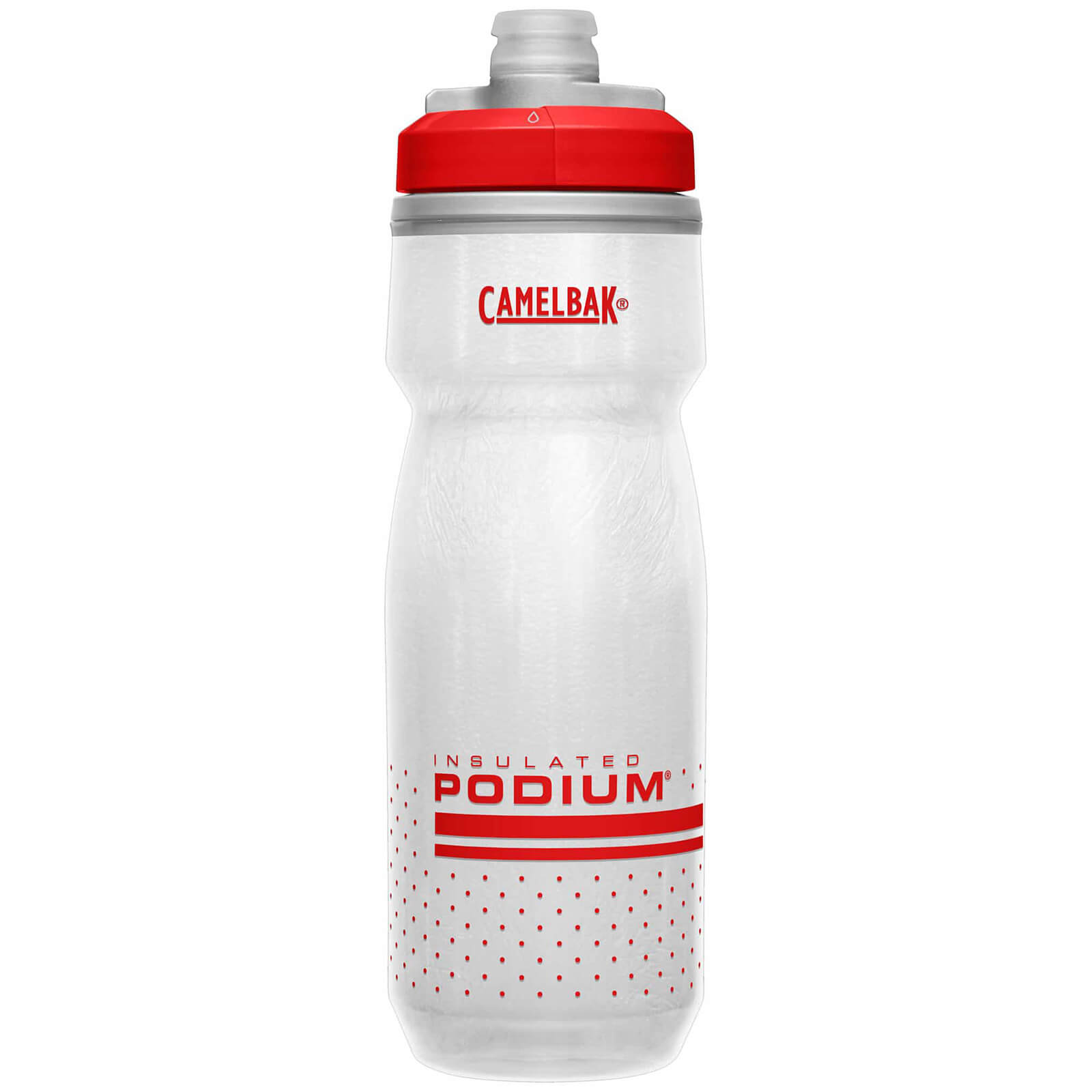 Image of Camelbak Podium Chill 21oz Water Bottle - Fiery Red/White