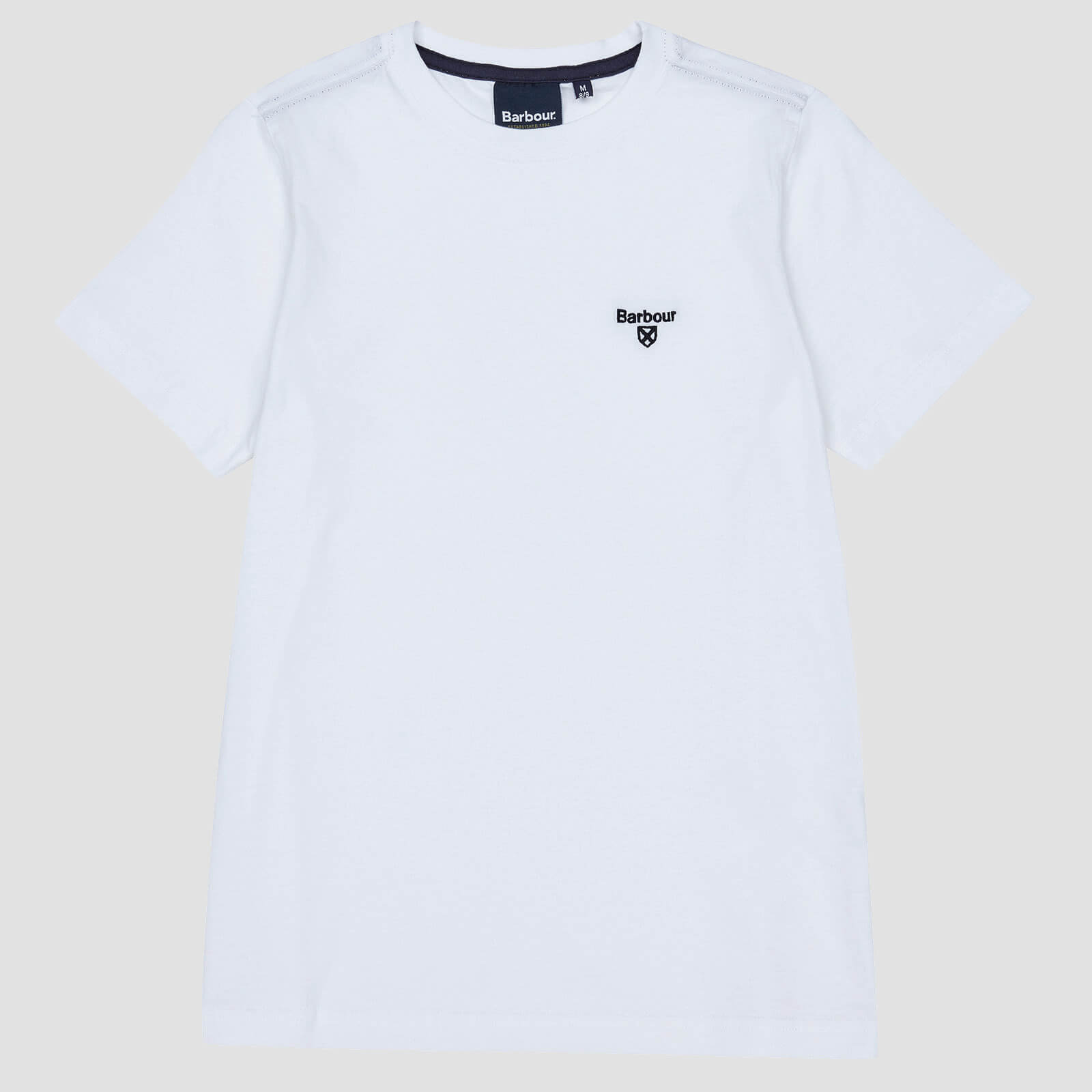 Barbour Boys' Small Logo T-Shirt - White - S (6-7 Years)