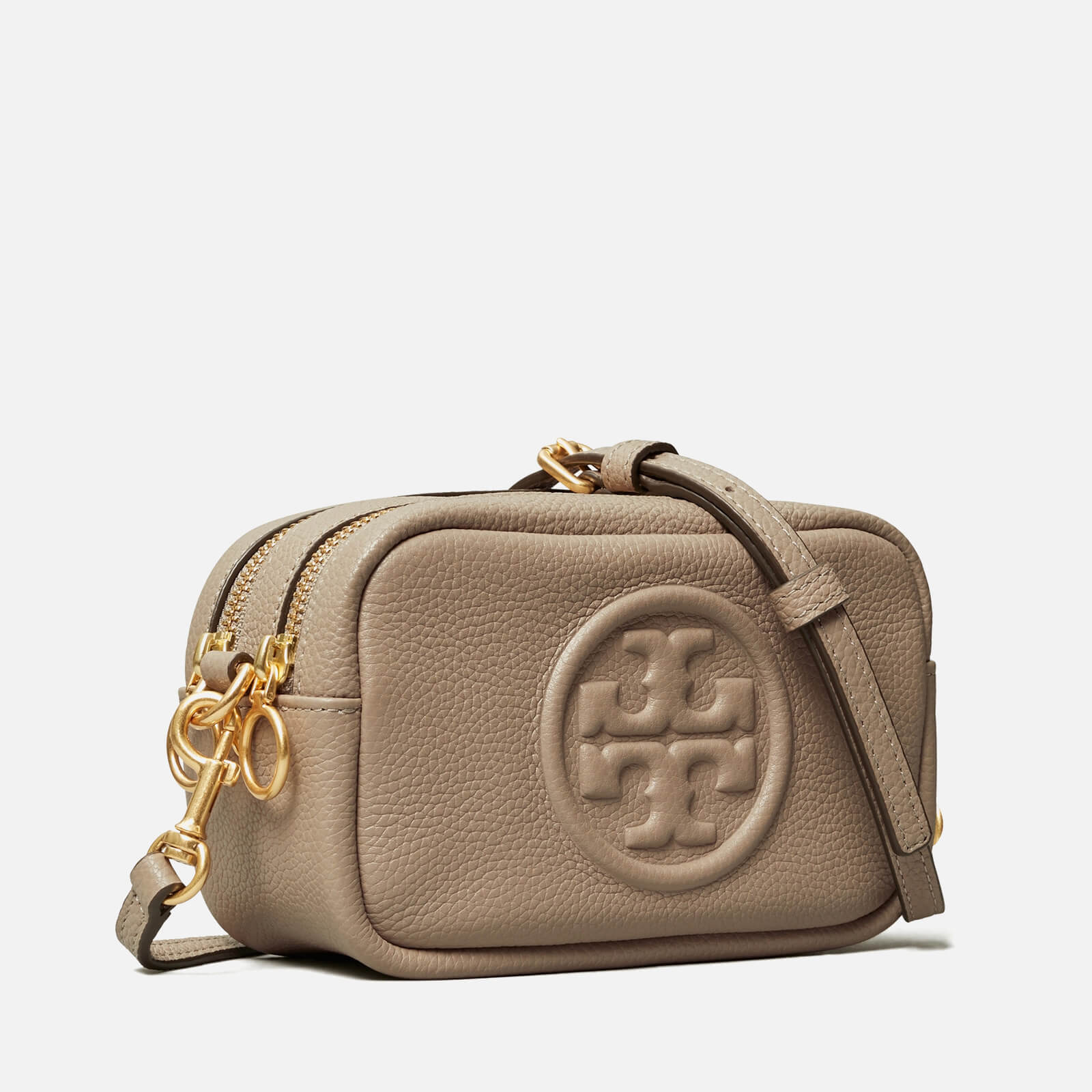 TORY BURCH PERRY BOMBE MINI CAMERA BAG | Women's | OS | Grey