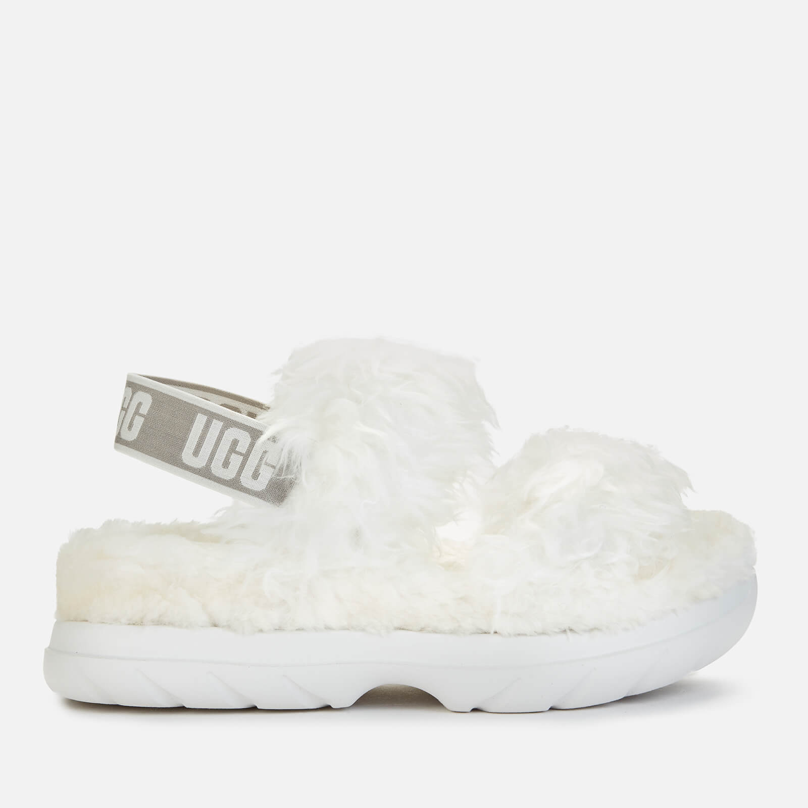UGG Women's Fluff Sugar Sustainable Sandals - White - UK 3