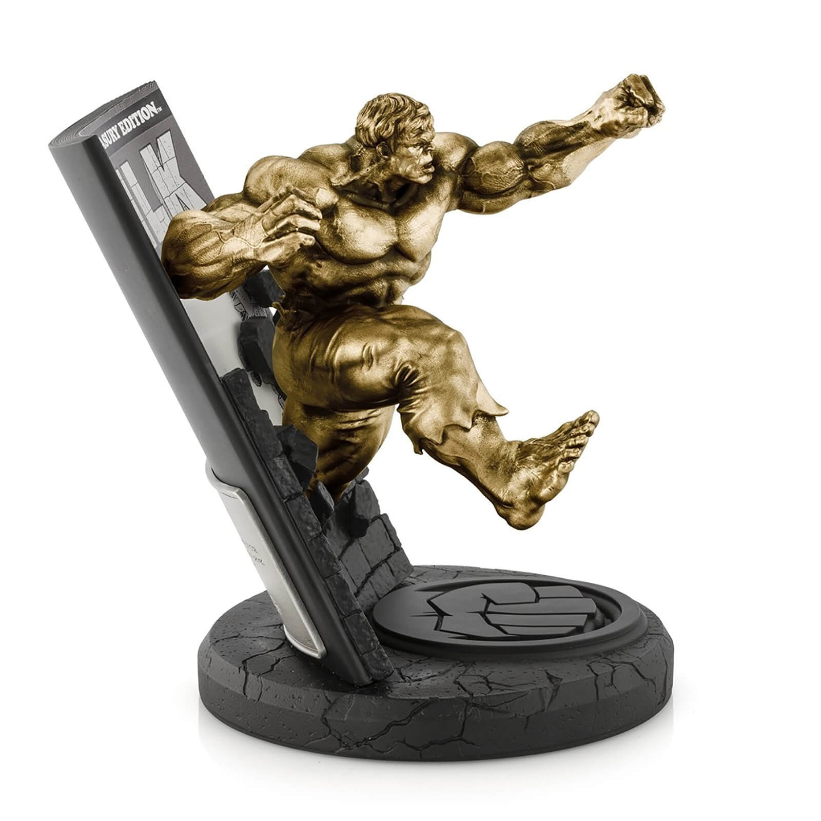 Statue Royal Selangor Hulk Marvel Treasury Edition Gold Limited Edition