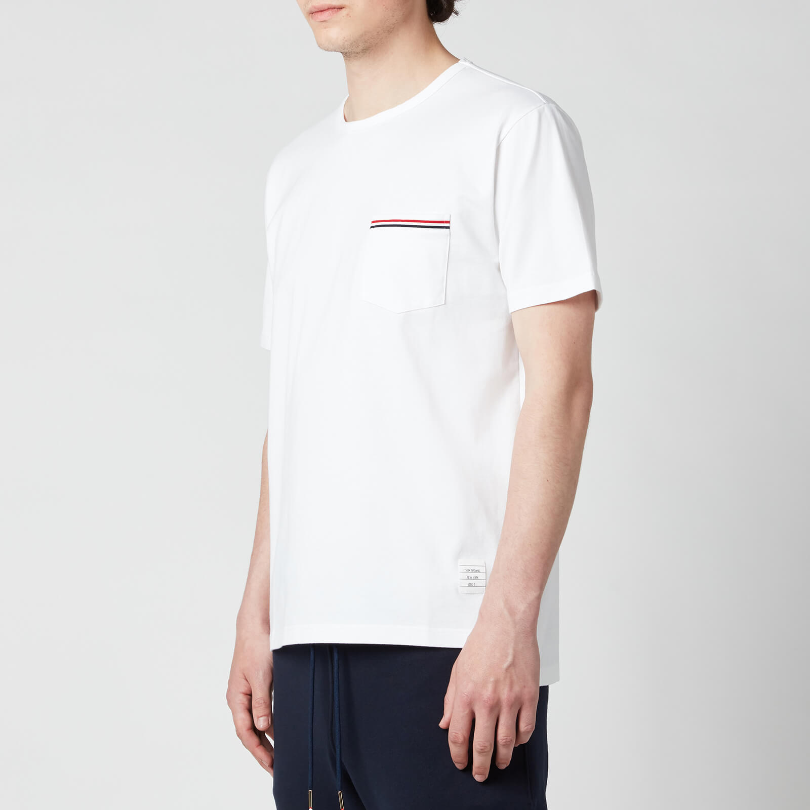 Thom Browne Men's Chest Pocket T-Shirt - White - 4/XL