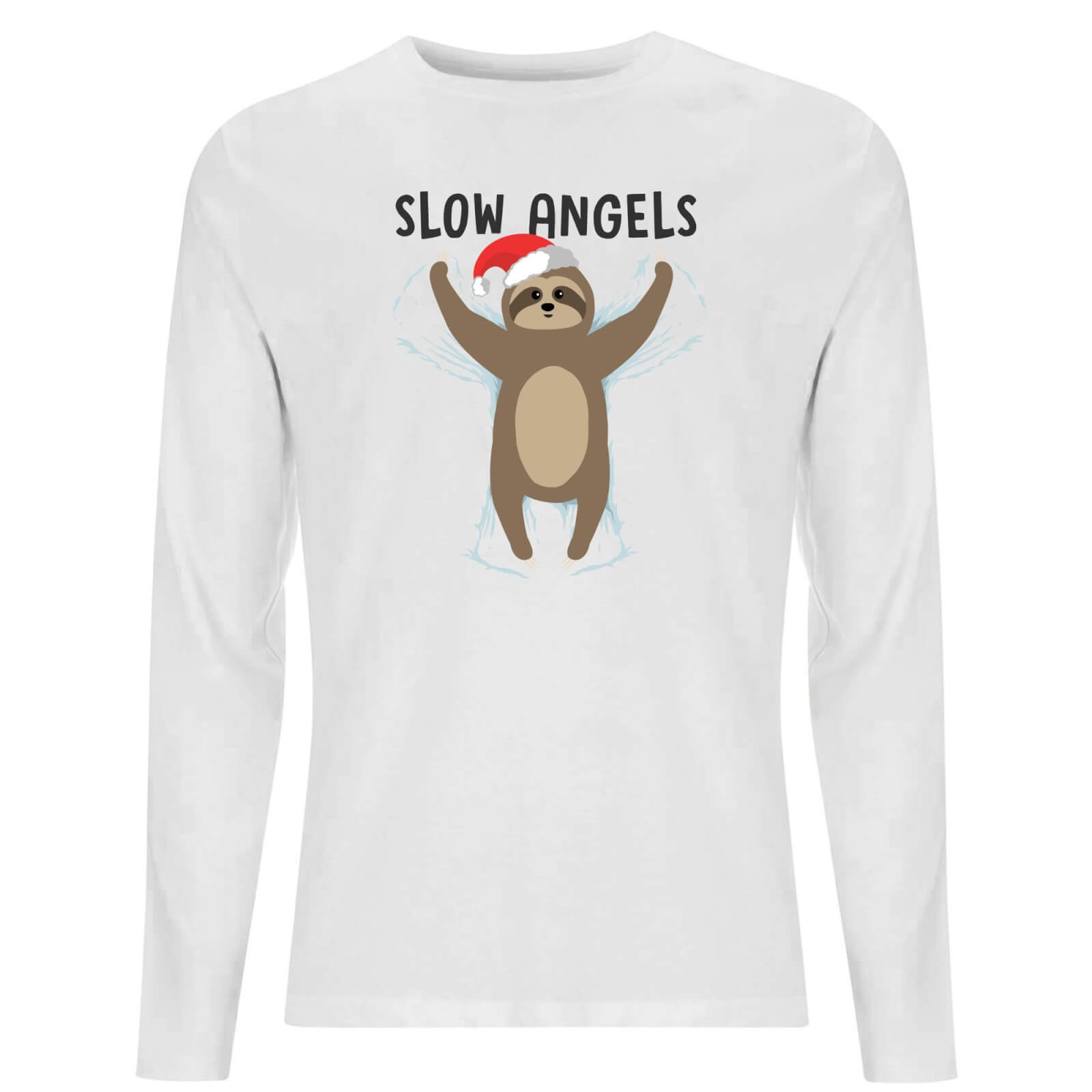 Slow Angels Unisex Long Sleeve T-Shirt - White - XS - White
